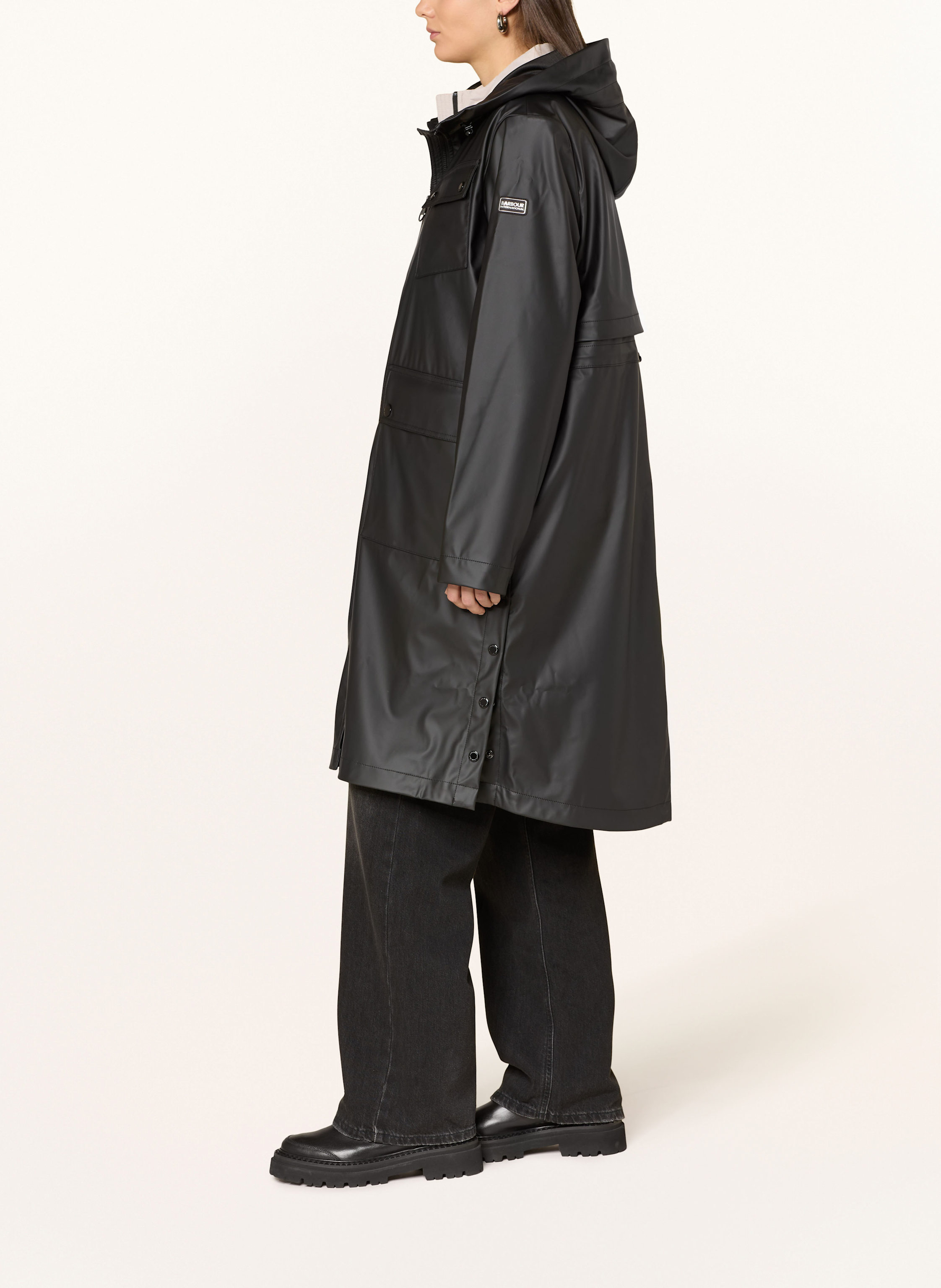 Thumbnail - Barbour International 2-In-1-Regenmantel Jade schwarz