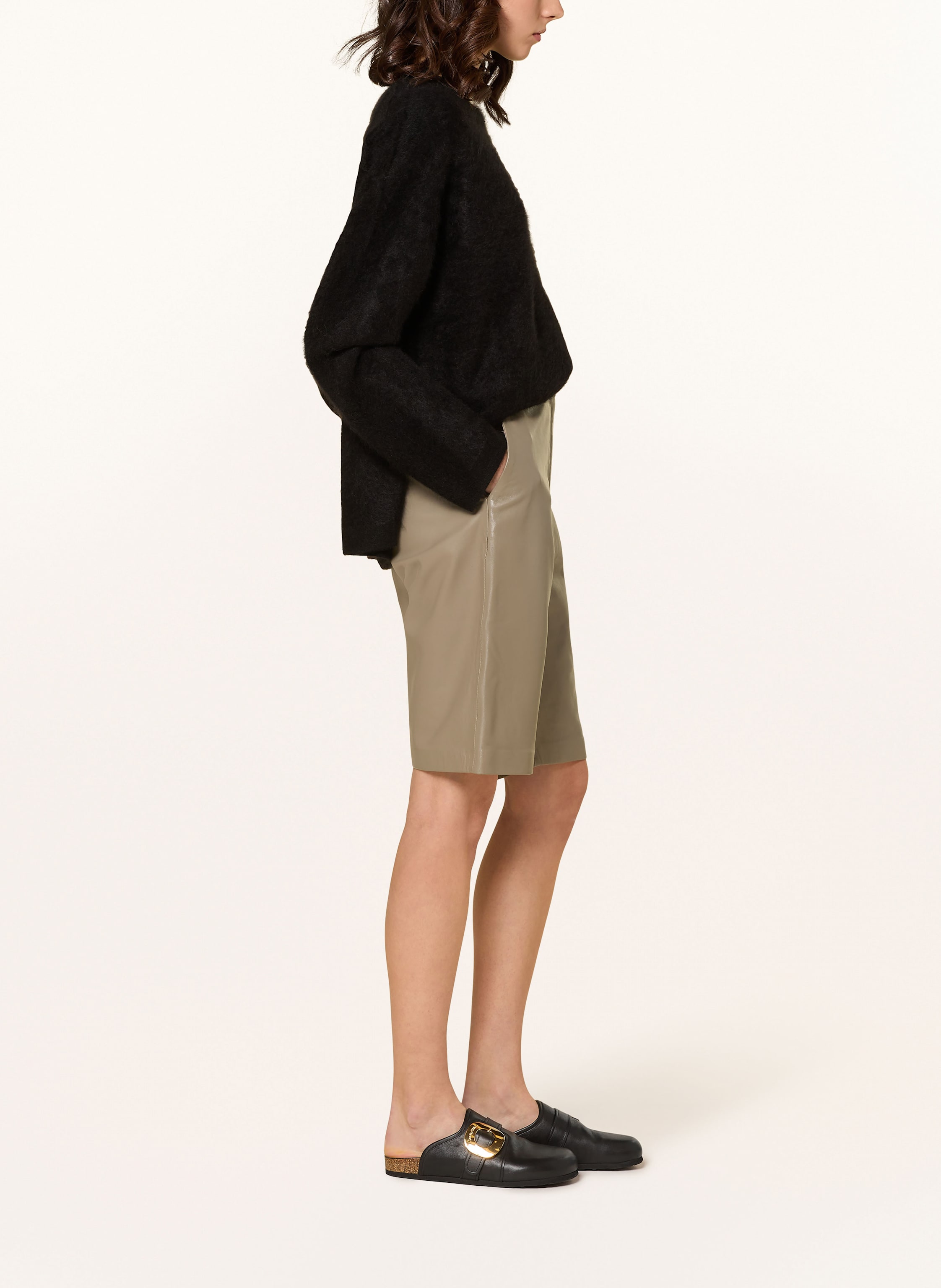 Thumbnail - Mrs & Hugs Ledershorts beige