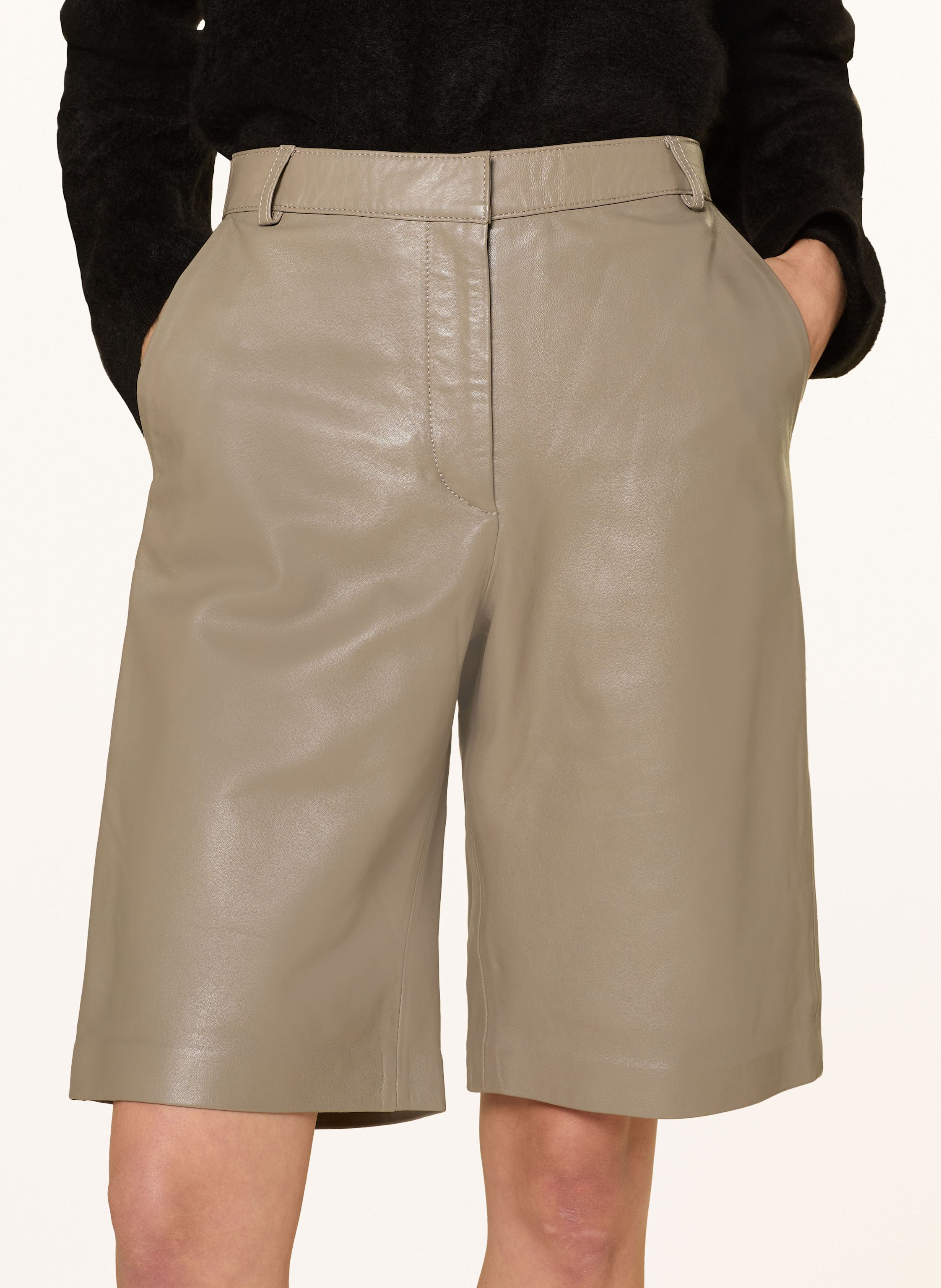 Thumbnail - Mrs & Hugs Ledershorts beige