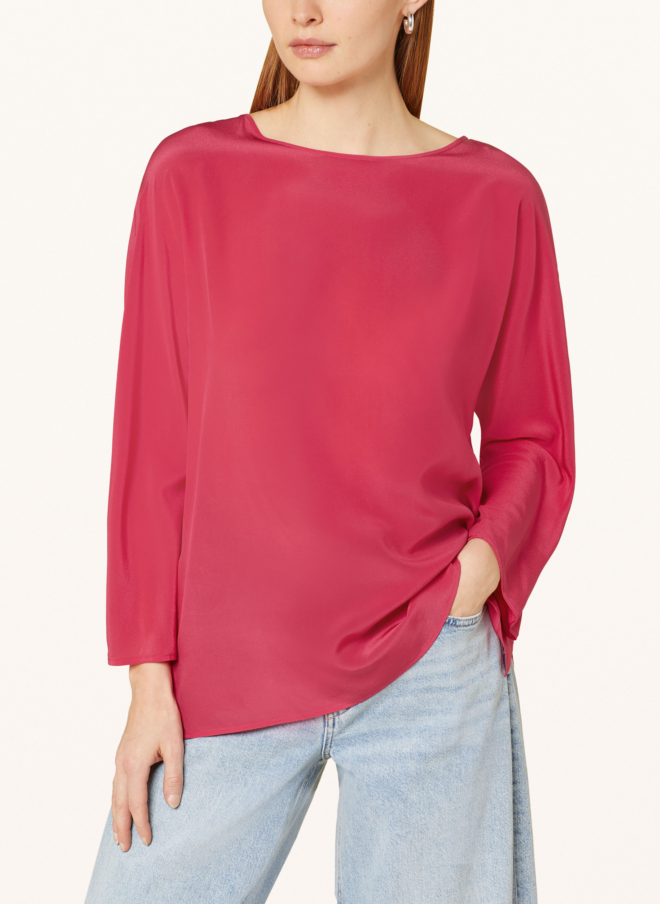 Thumbnail - Elena Miro Blusenshirt Aus Seide pink