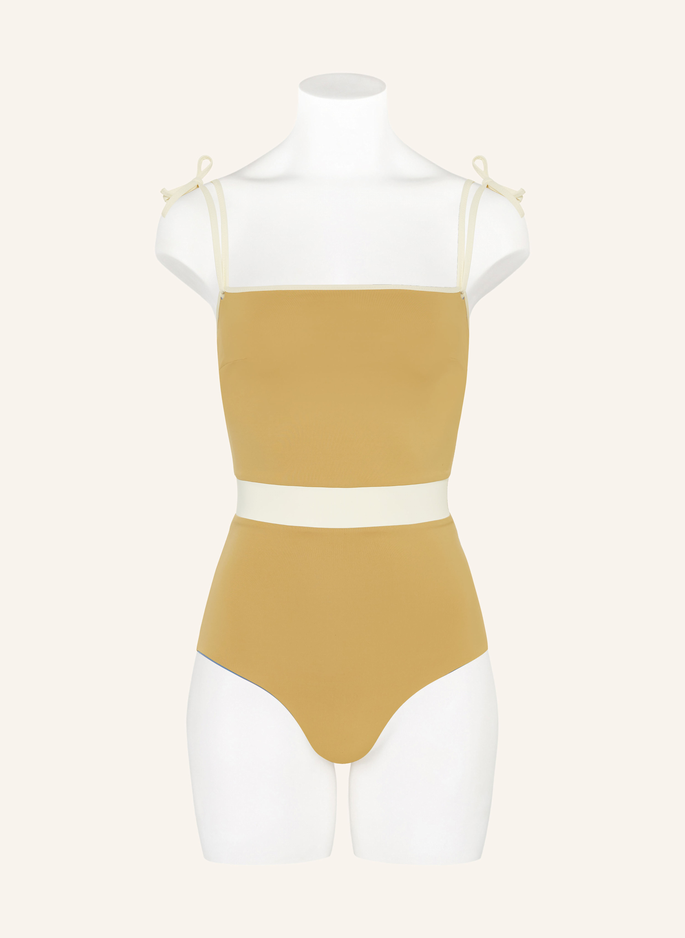 Thumbnail - Mymarini Bandeau-Badeanzug Bandeausuit Zum Wenden Mit Uv-Schutz 50+ blau