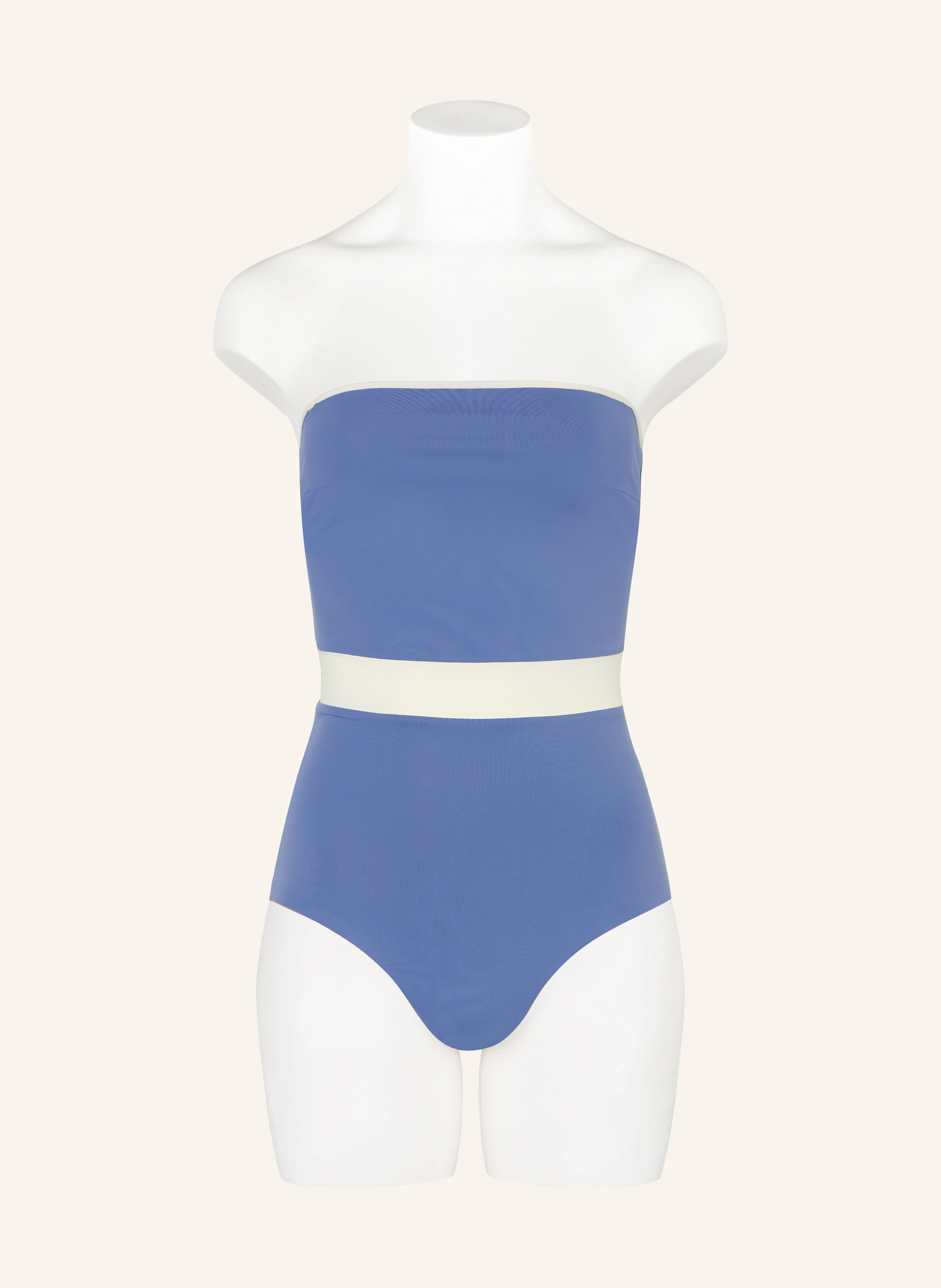 Thumbnail - Mymarini Bandeau-Badeanzug Bandeausuit Zum Wenden Mit Uv-Schutz 50+ blau