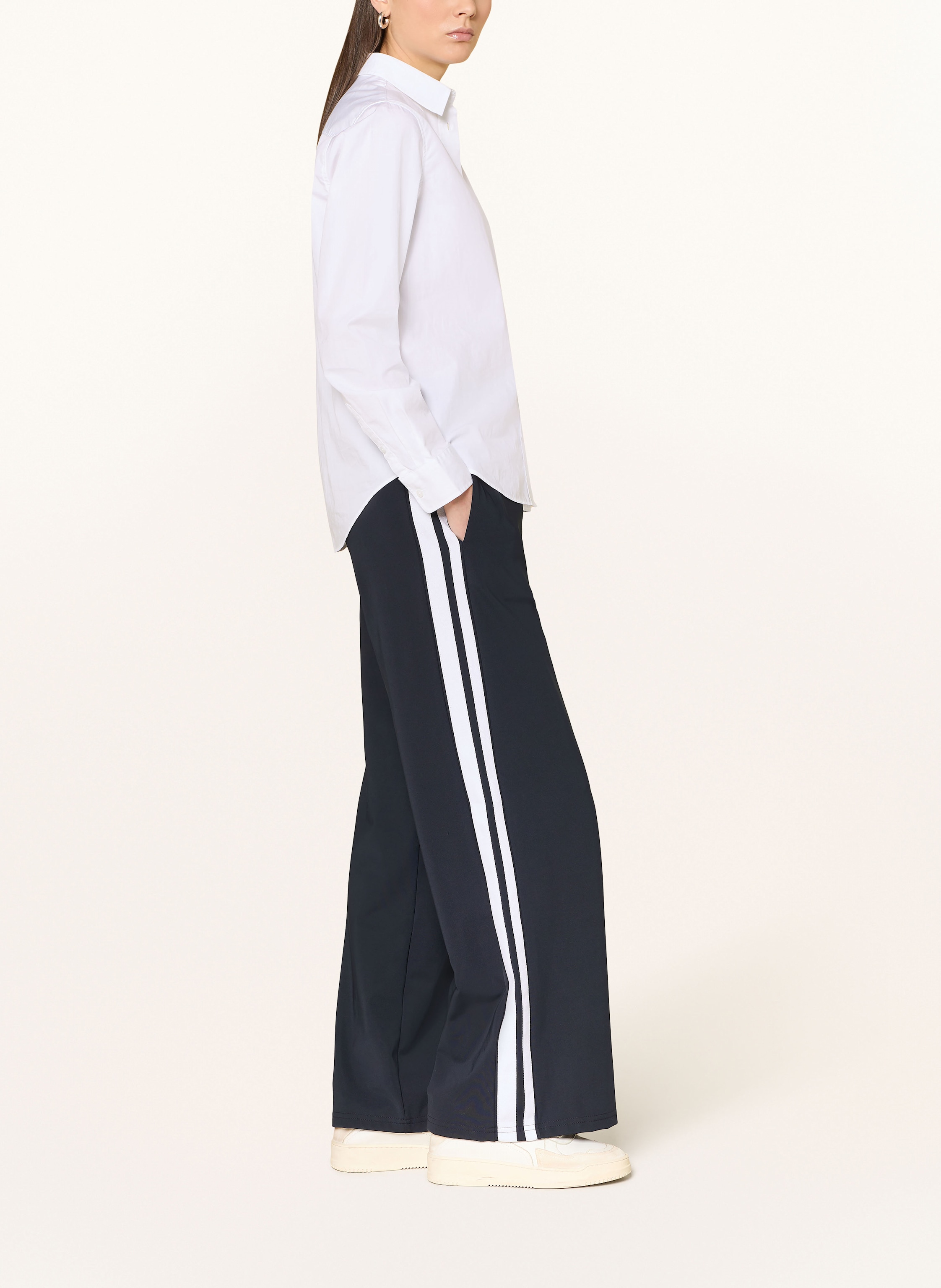 Thumbnail - Darling Harbour Hose Im Jogging-Stil Mit Galonstreifen blau