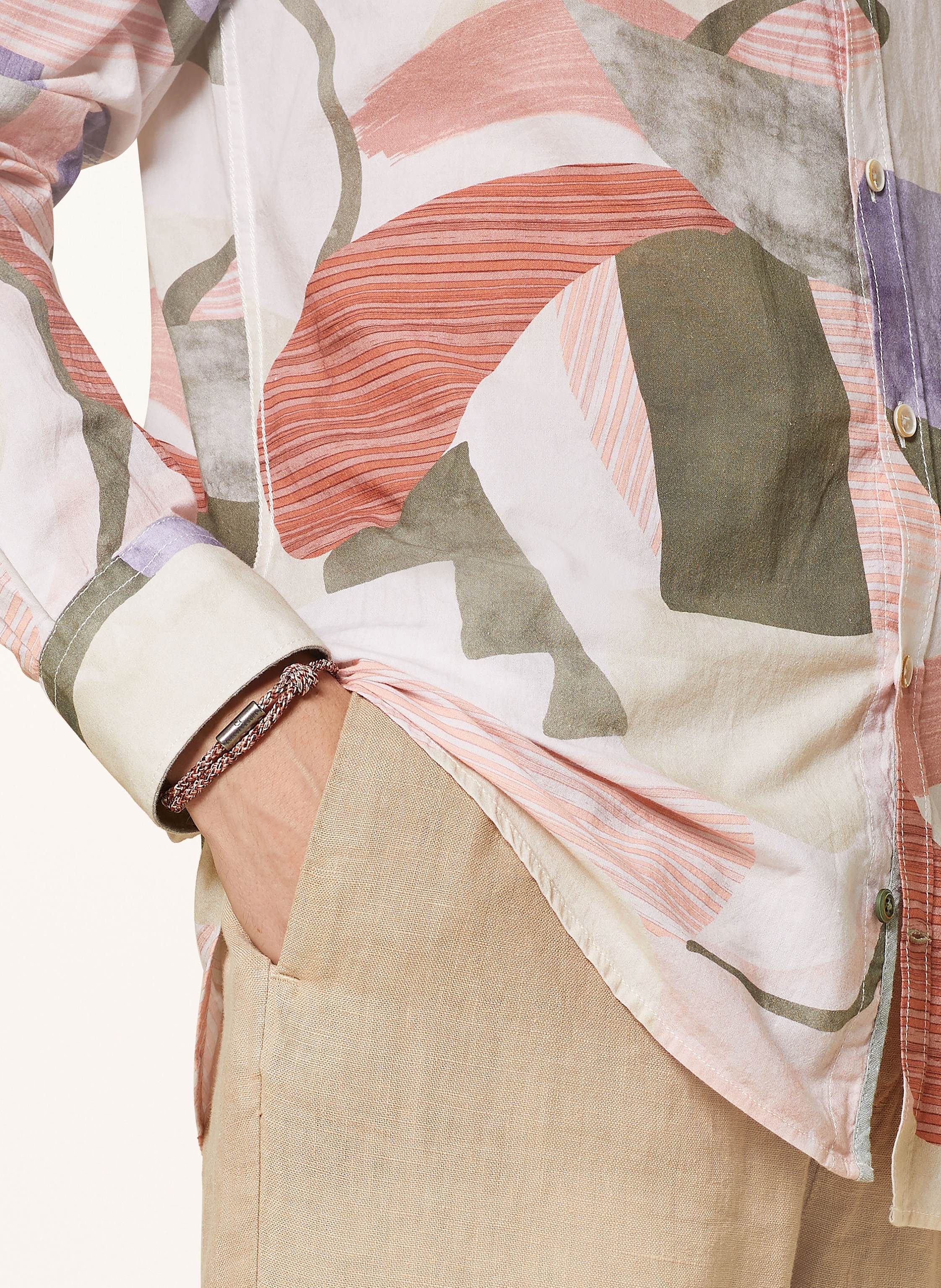 Thumbnail - Colours & Sons Hemd Slim Fit beige