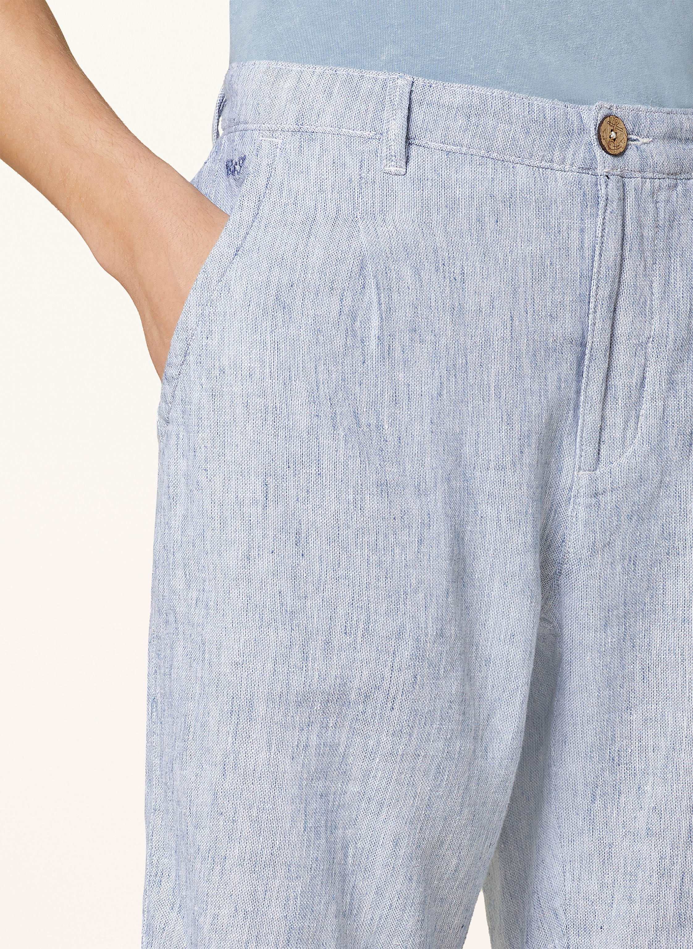 Thumbnail - Colours & Sons Chinoshorts Mit Leinen blau
