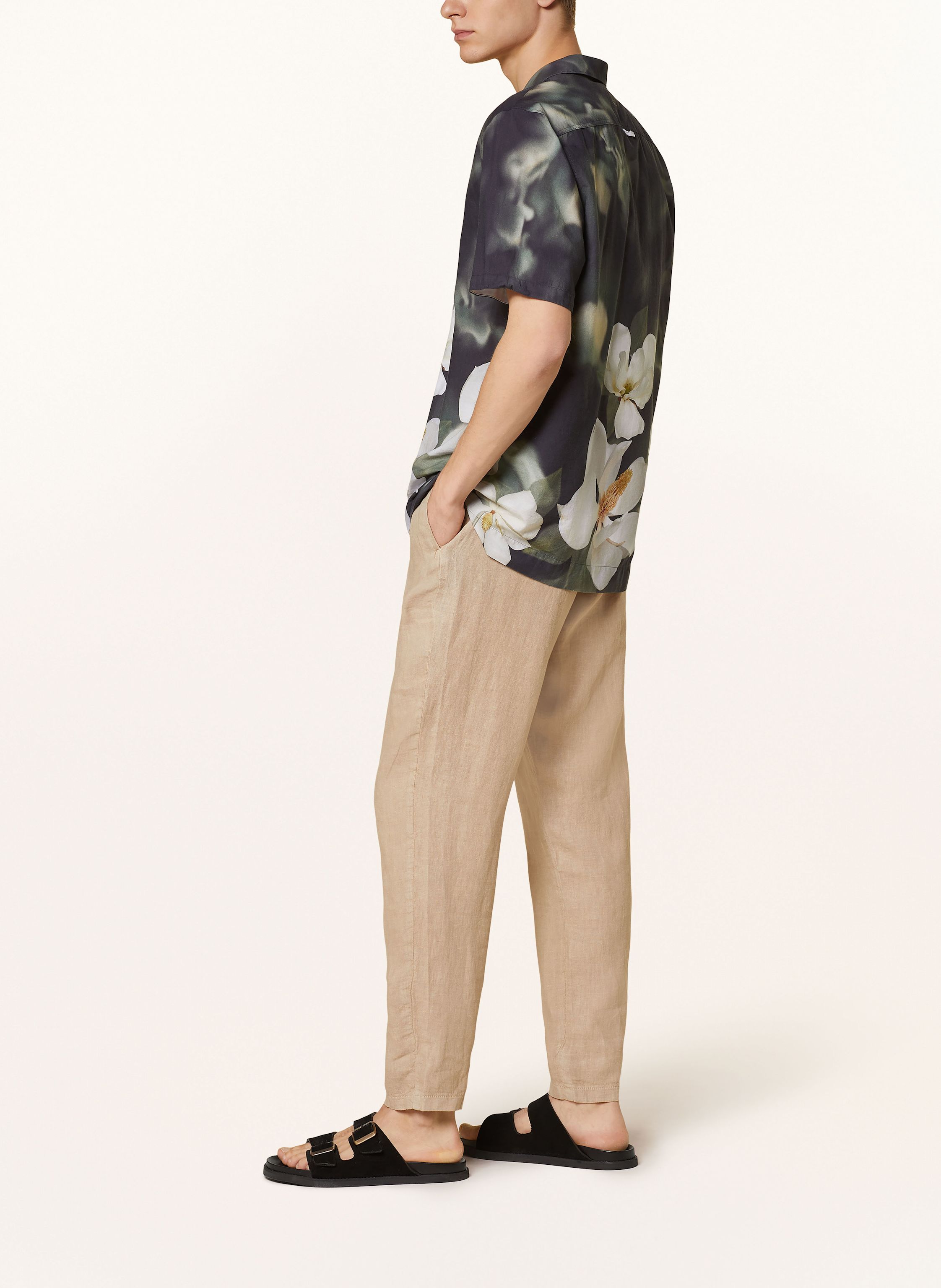 Thumbnail - Colours & Sons Leinenhose Im Jogging-Stil beige