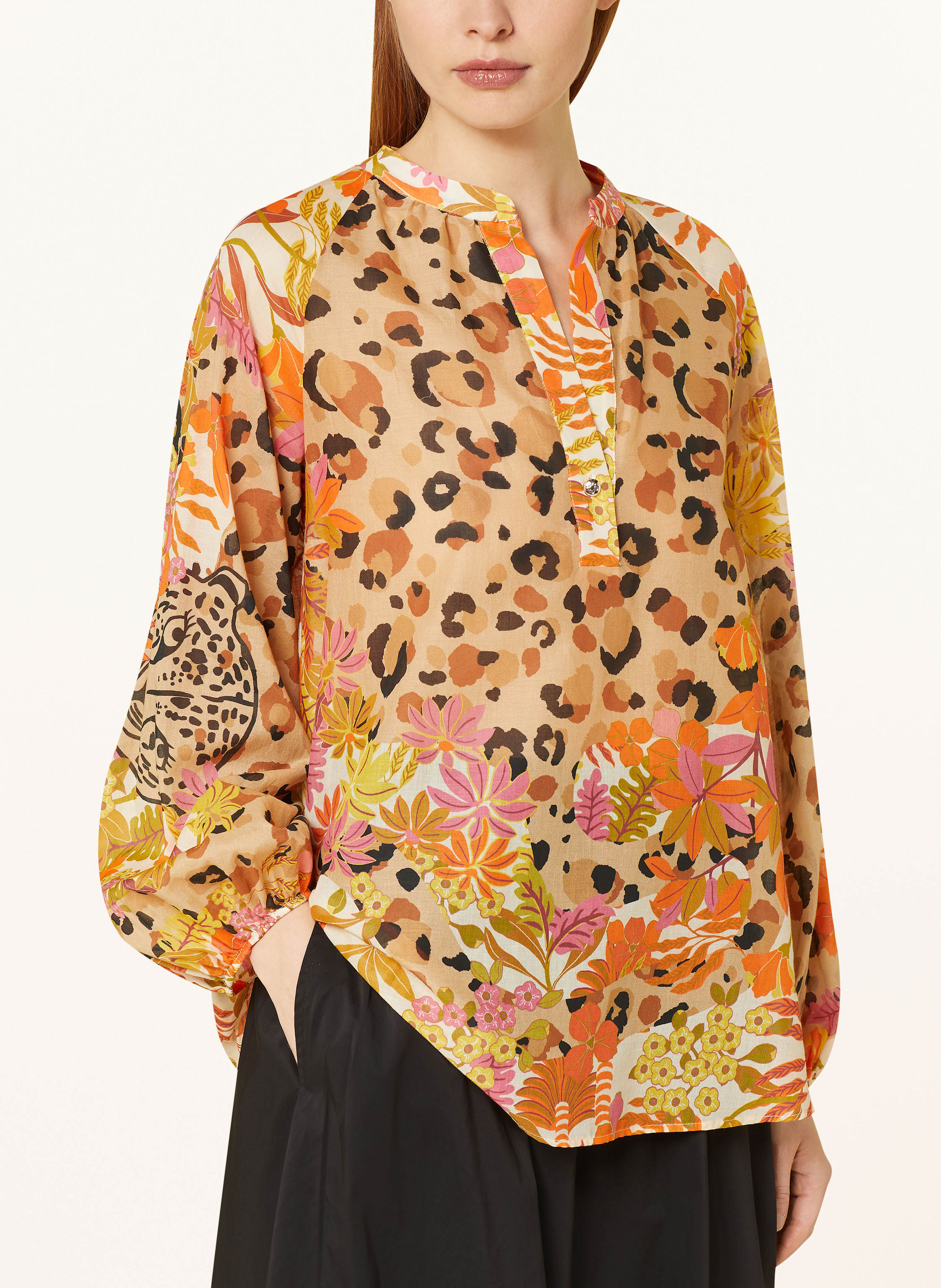 Thumbnail - Elena Miro Blusenshirt beige