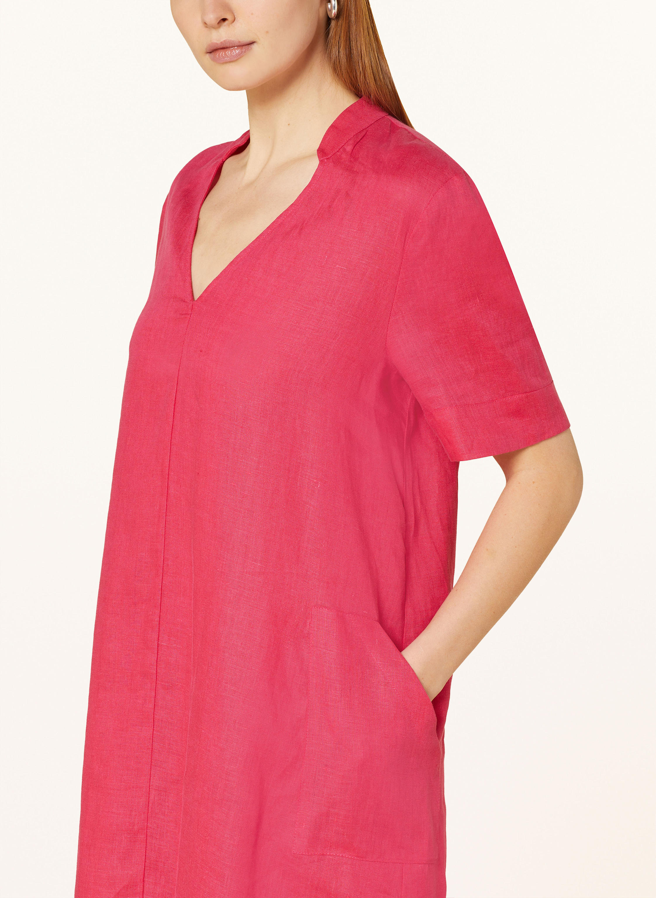 Thumbnail - Elena Miro Leinenkleid pink