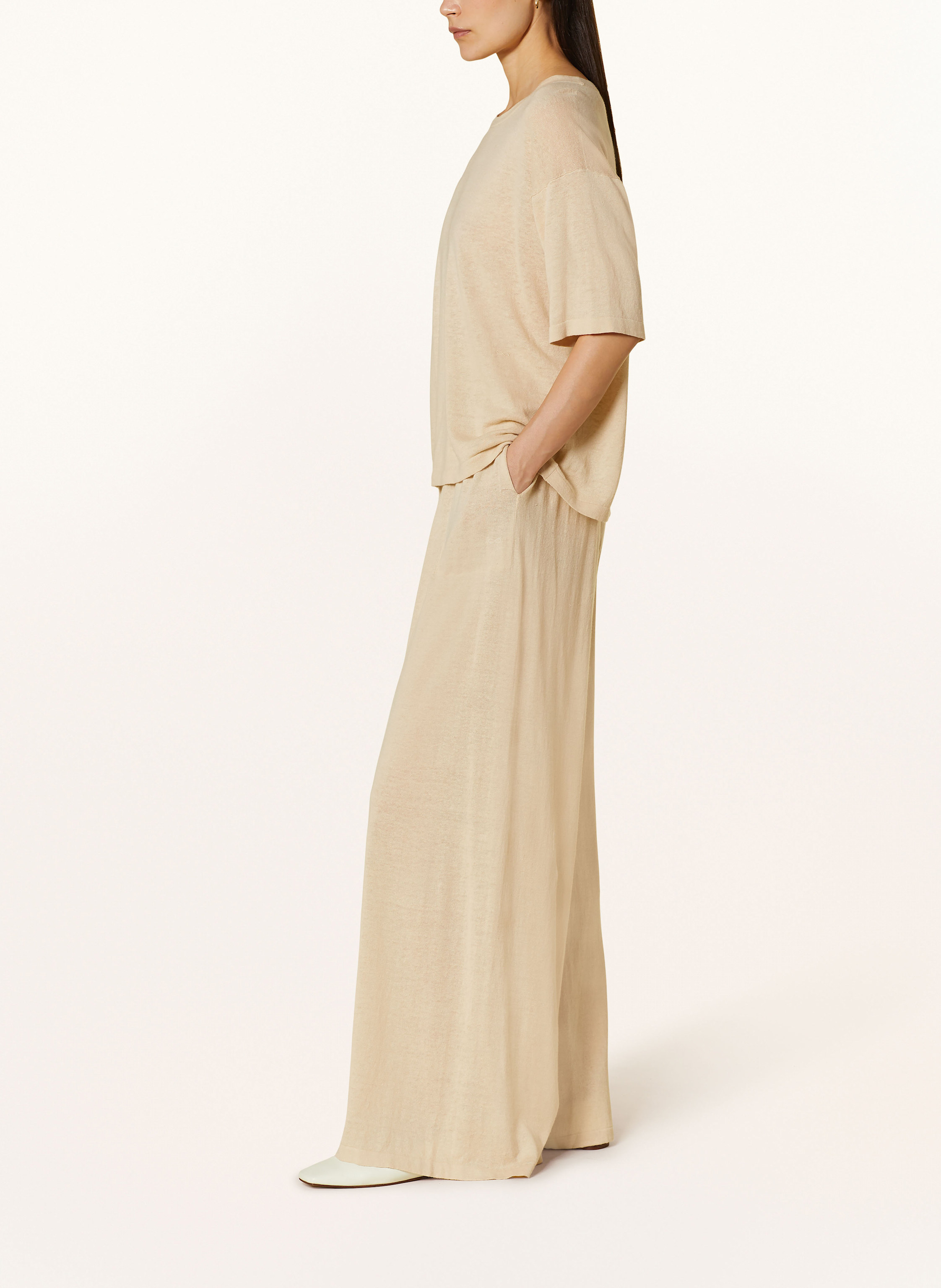Thumbnail - Sminfinity Marlenehose Mit Leinen beige
