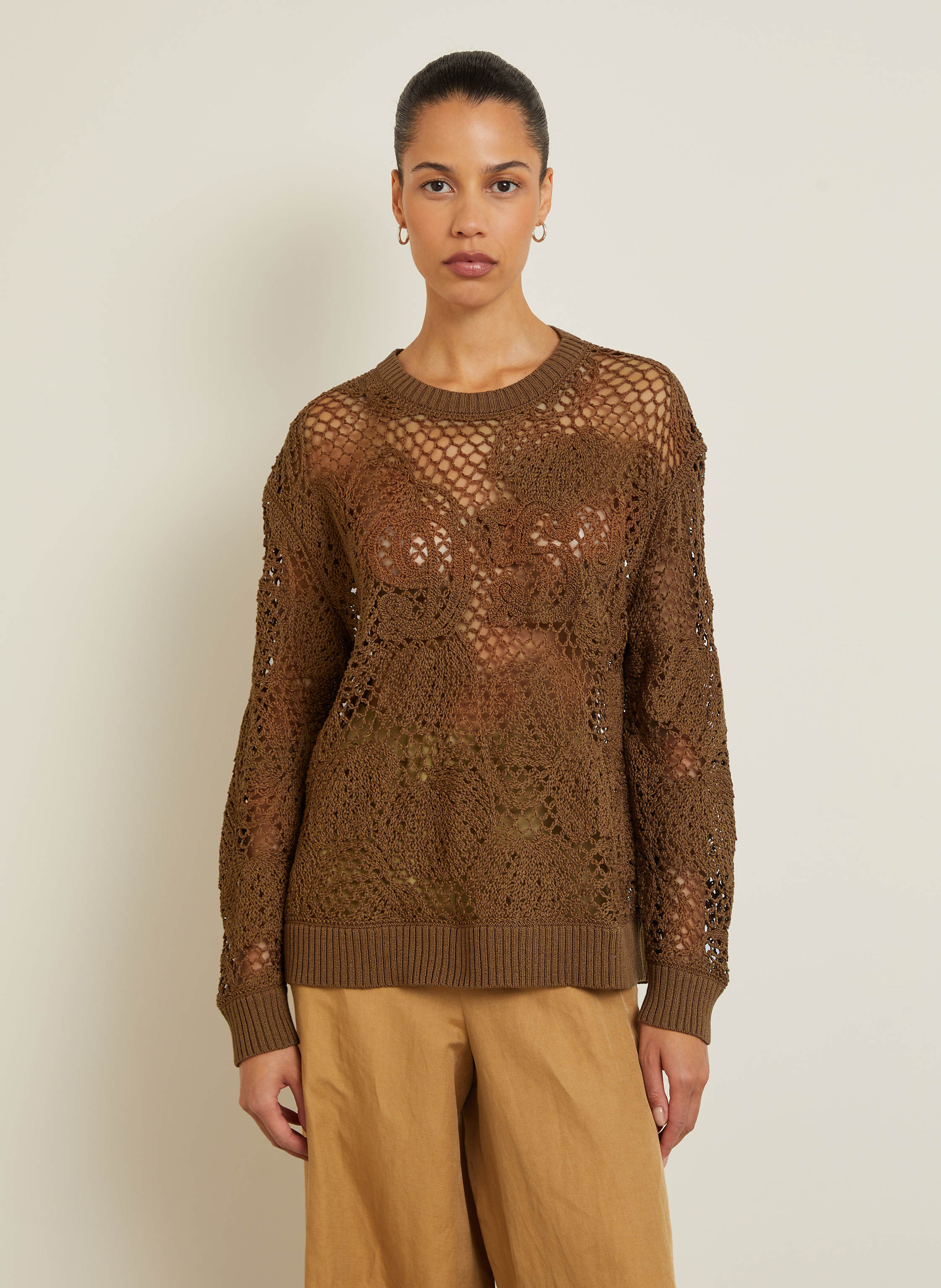 Thumbnail - Max Mara Pullover Farea braun