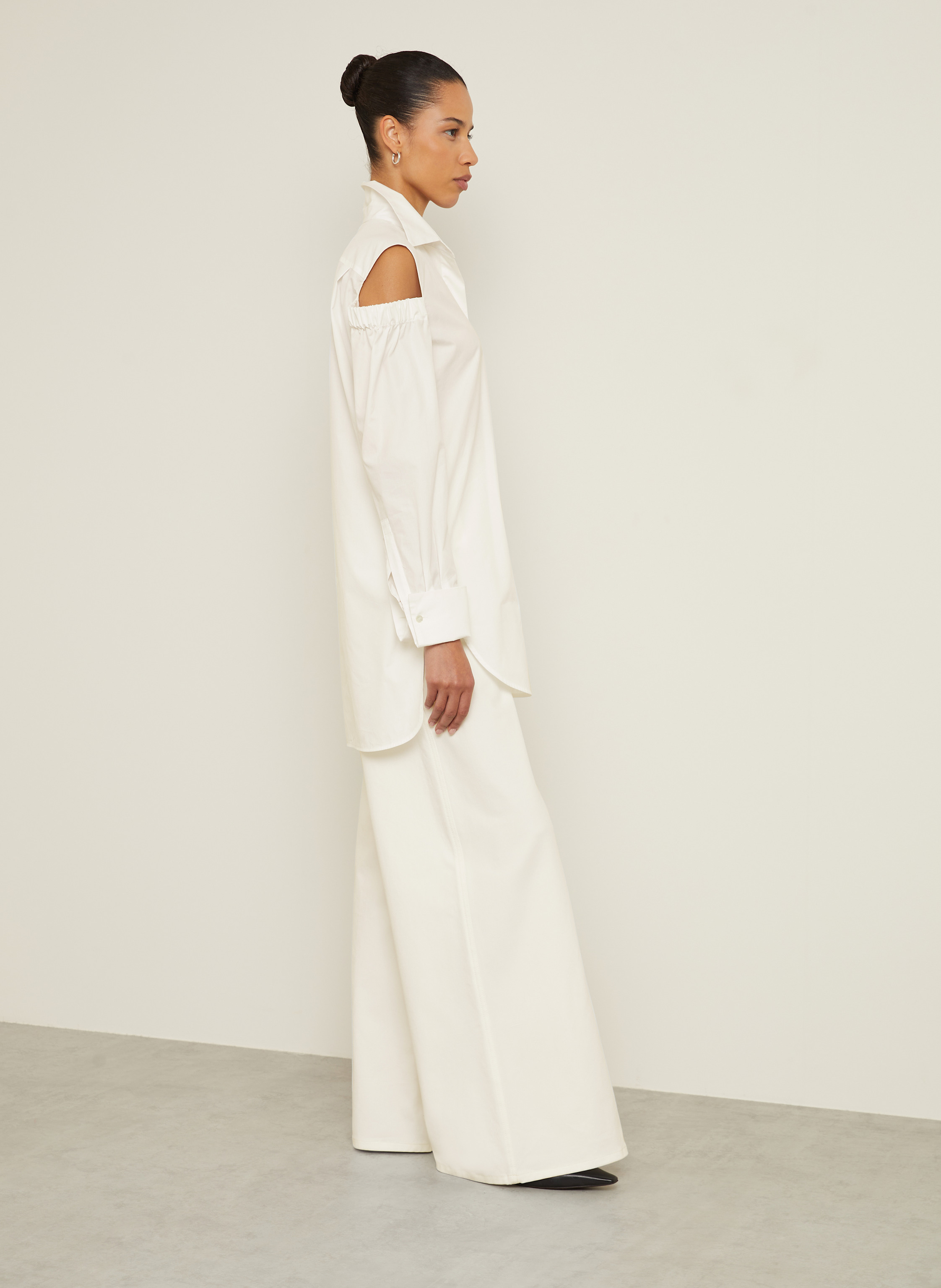 Thumbnail - Max Mara Cold-Shoulder-Bluse Ragni weiss
