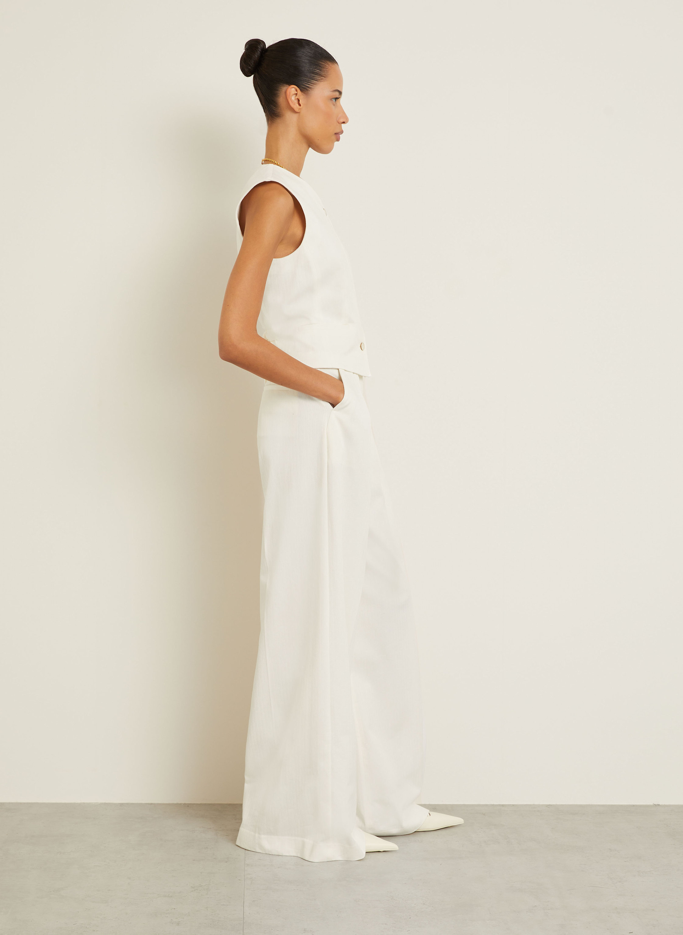 Thumbnail - Max Mara Marlenehose Chenzia weiss