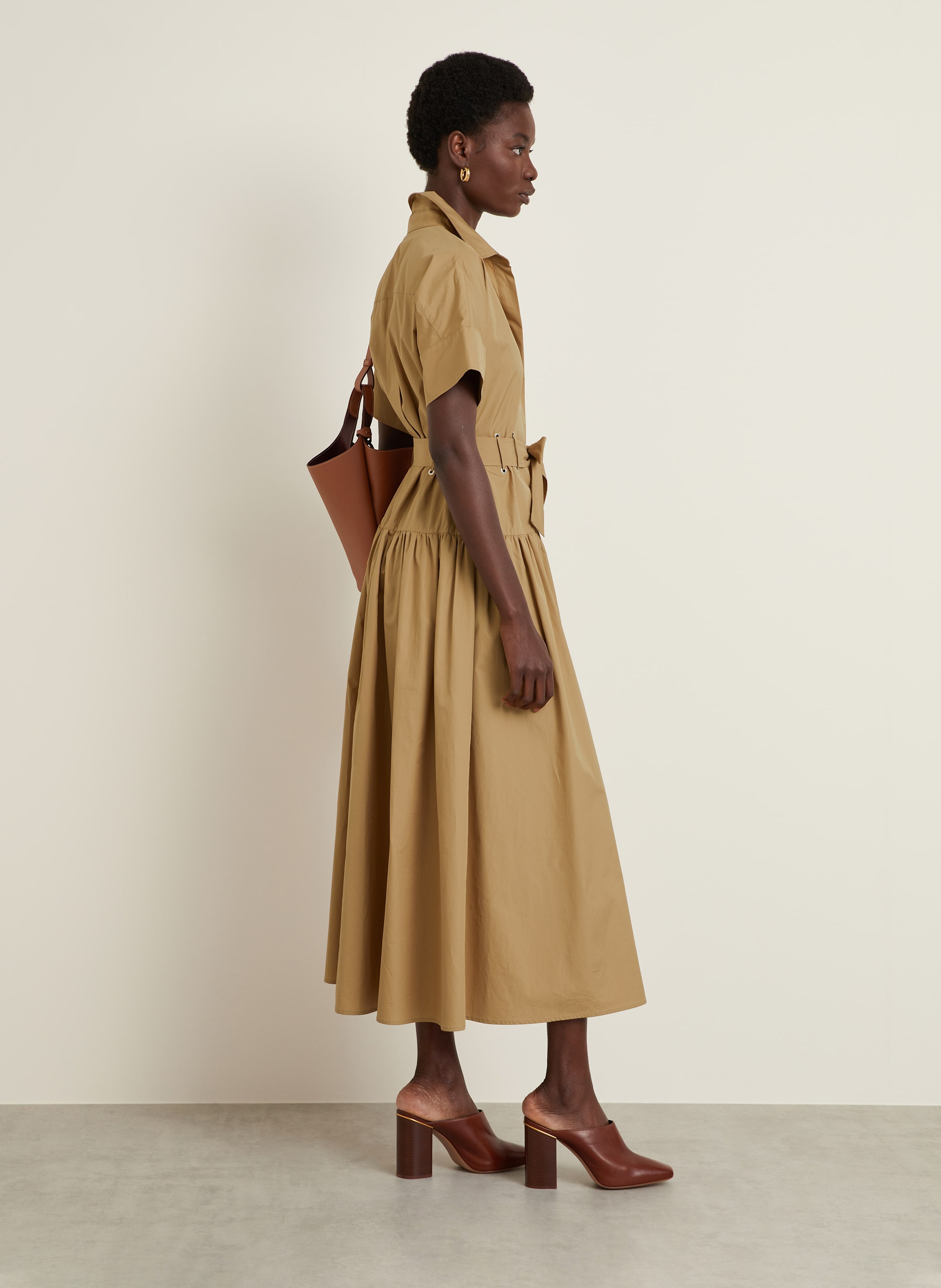 Max Mara Hemdblusenkleid Agoraio braun – Bild 2