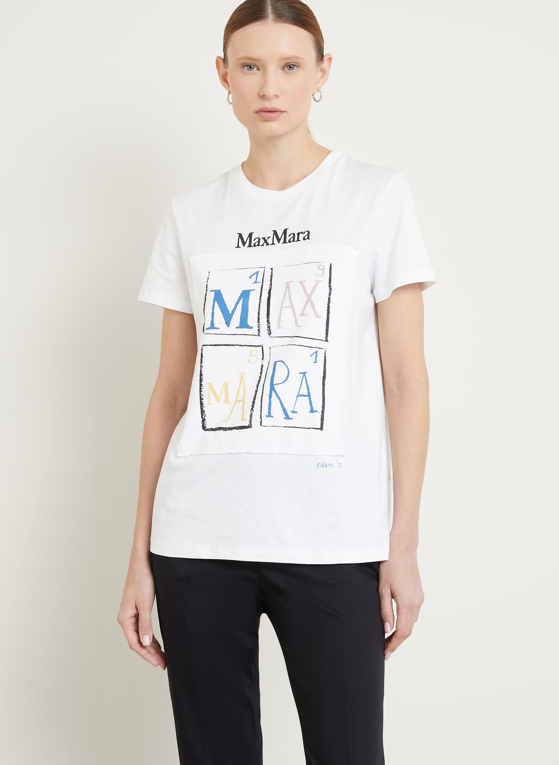 Thumbnail - Max Mara T-Shirt Colibri weiss