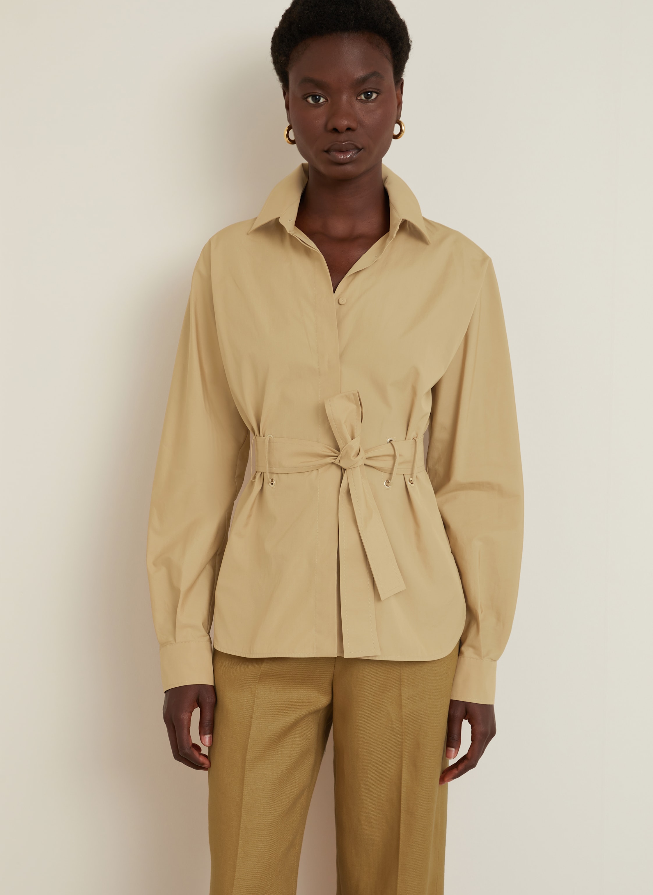 Thumbnail - Max Mara Hemdbluse Juglas beige