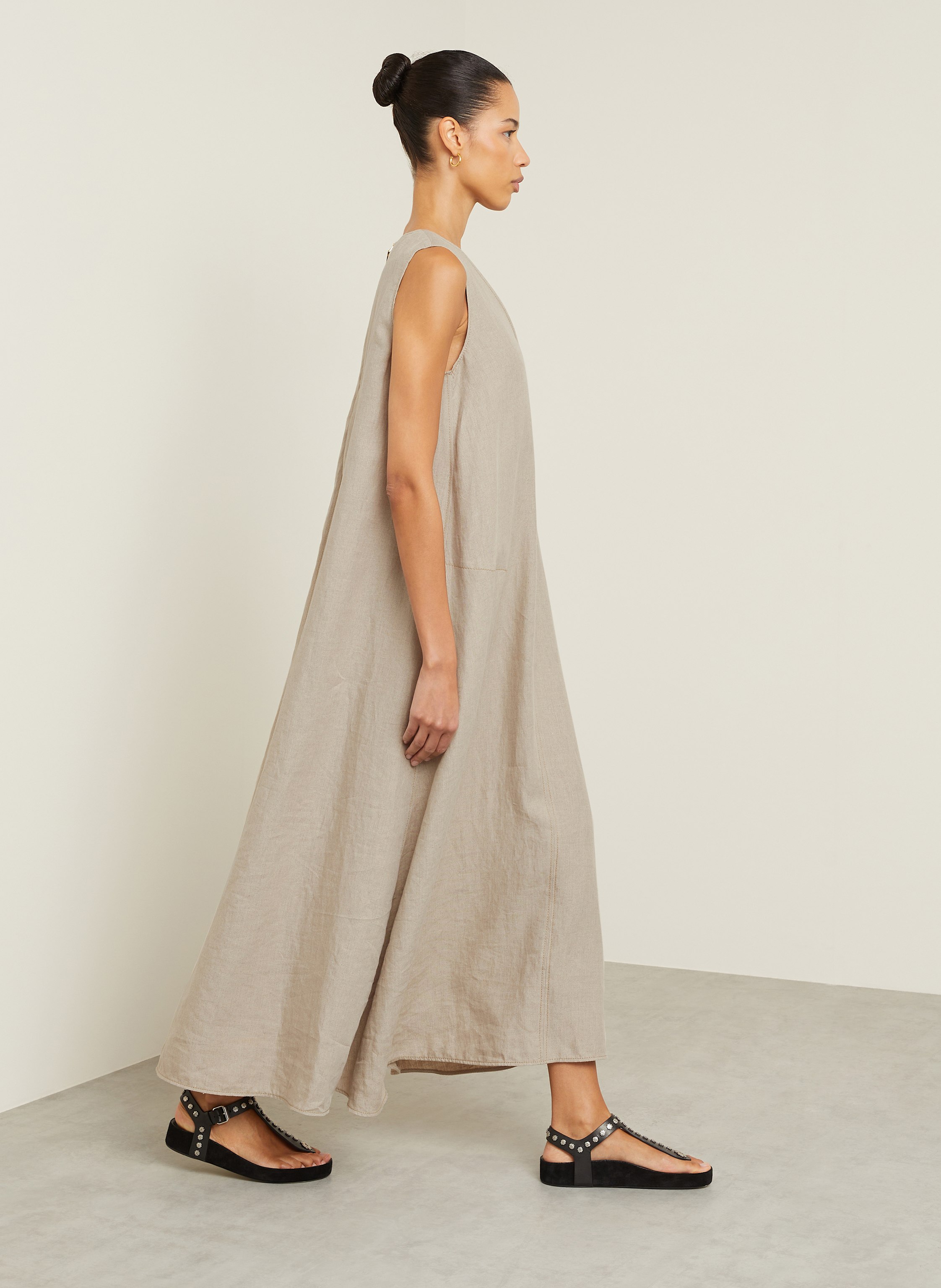 Thumbnail - Max Mara Leinenkleid Simeone beige