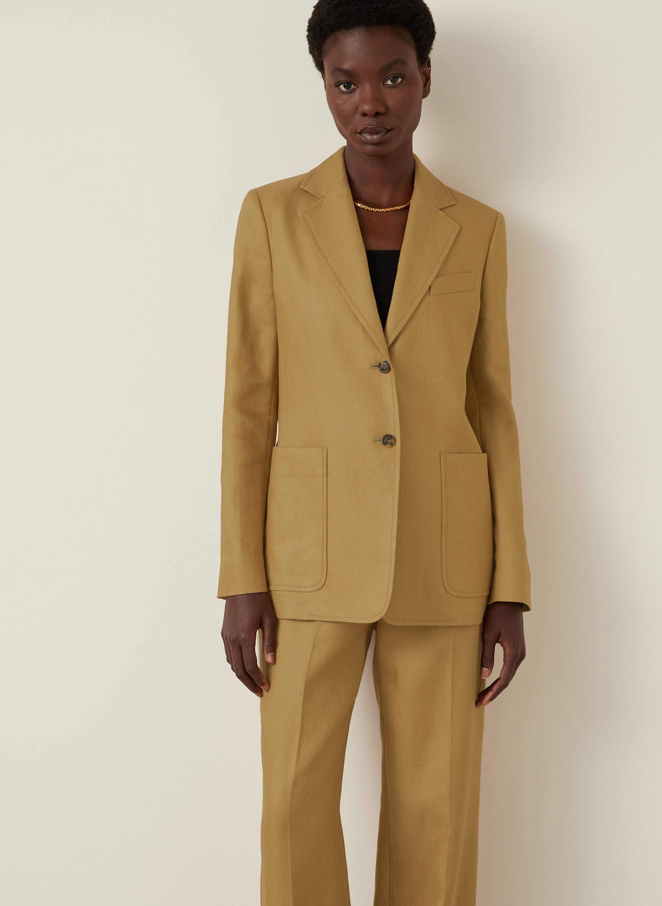 Thumbnail - Max Mara Leinenblazer Guglia braun