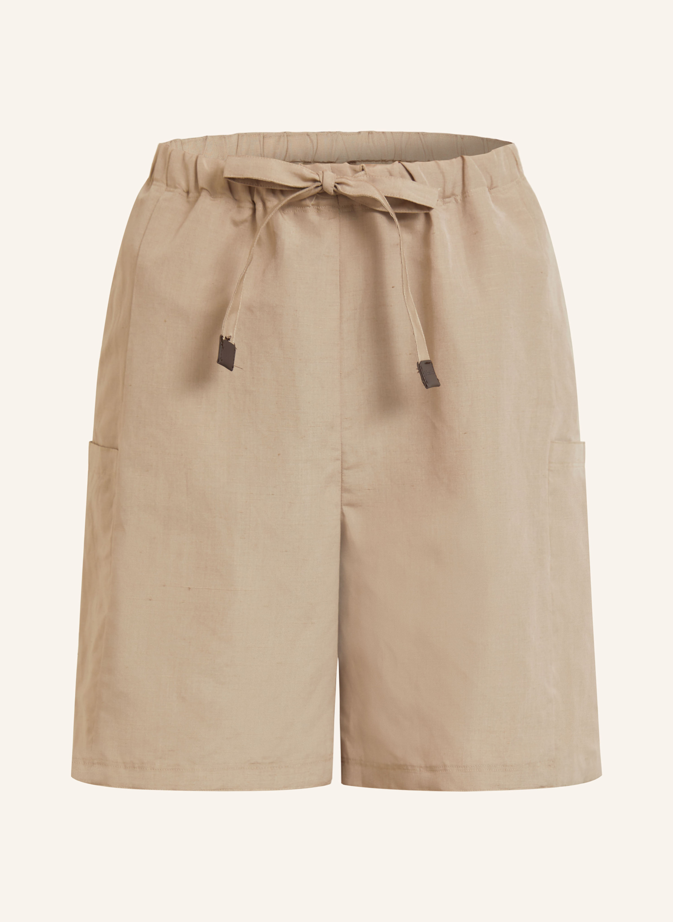Max Mara QUEBEC リネン＆シルク ショーツ Beige 関税送料込 Max Mara QUEBEC shorts with linen and silk in beige