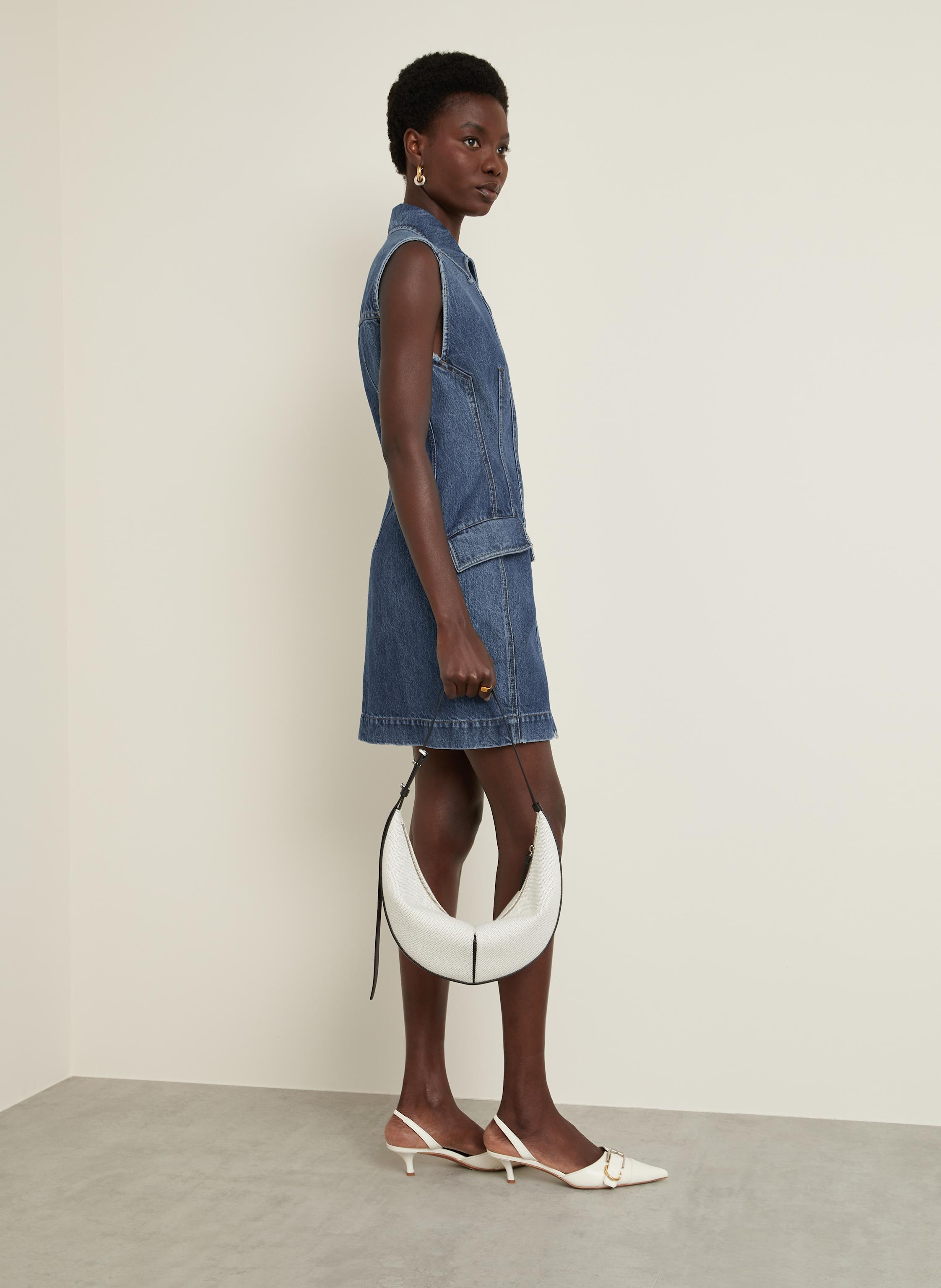 Thumbnail - Sportmax Jeanskleid Carabo blau