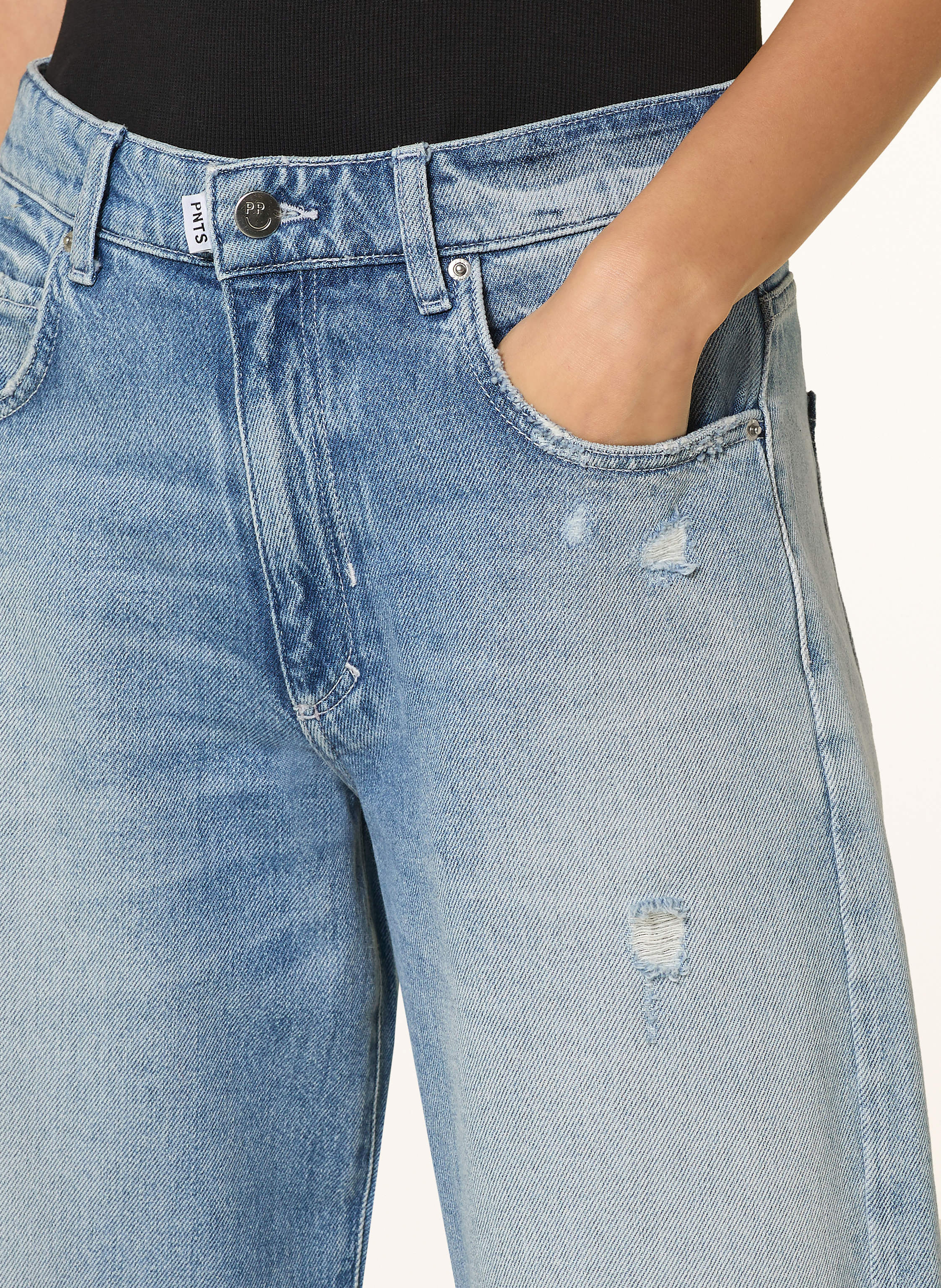 Thumbnail - Pnts Destroyed Jeans The Loose blau
