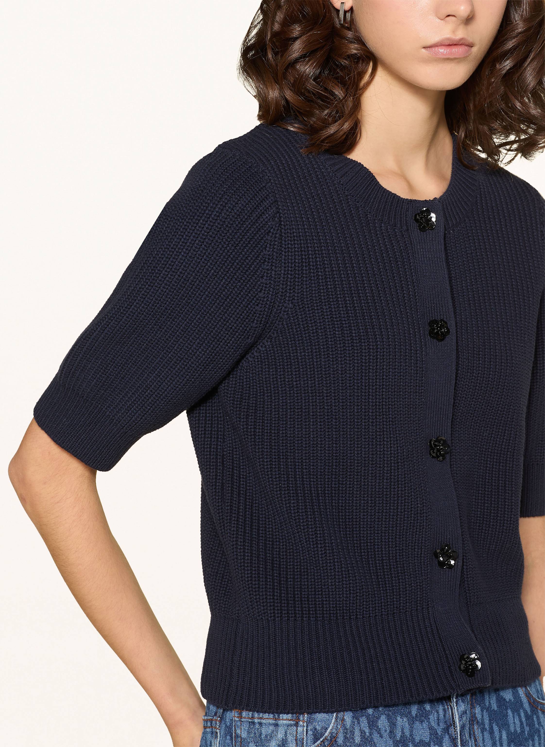 Thumbnail - Baum Und Pferdgarten Strickjacke Cathia blau