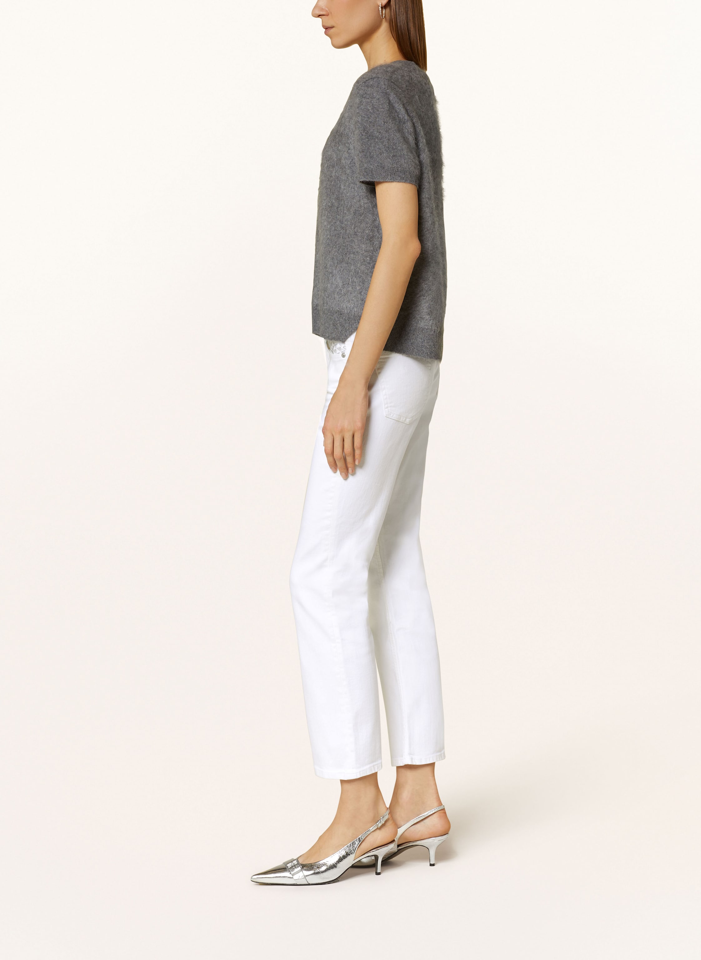 Thumbnail - Cambio Flared Jeans Paris Mit Schmucksteinen schwarz