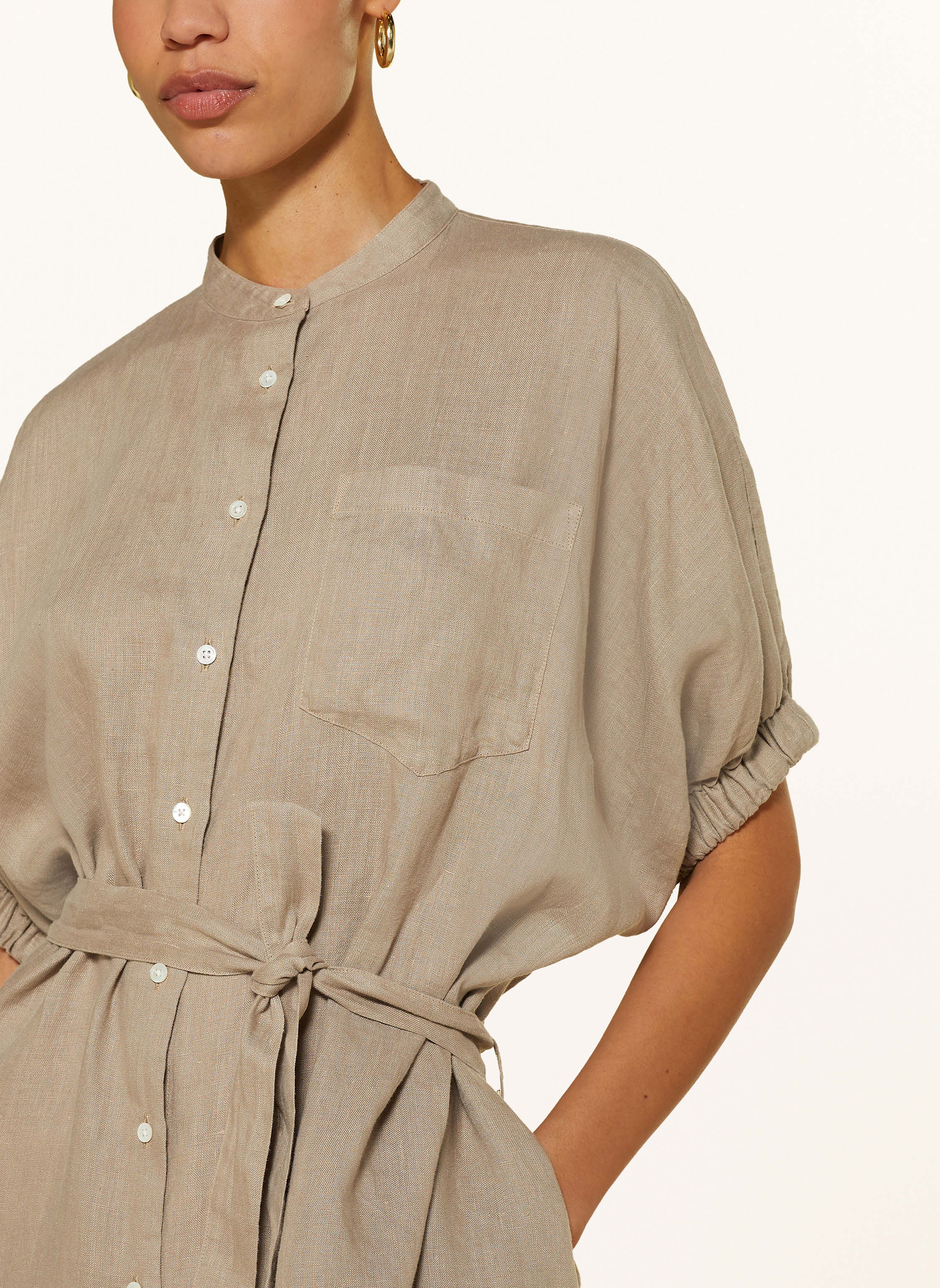 Thumbnail - Sosue Leinenkleid beige