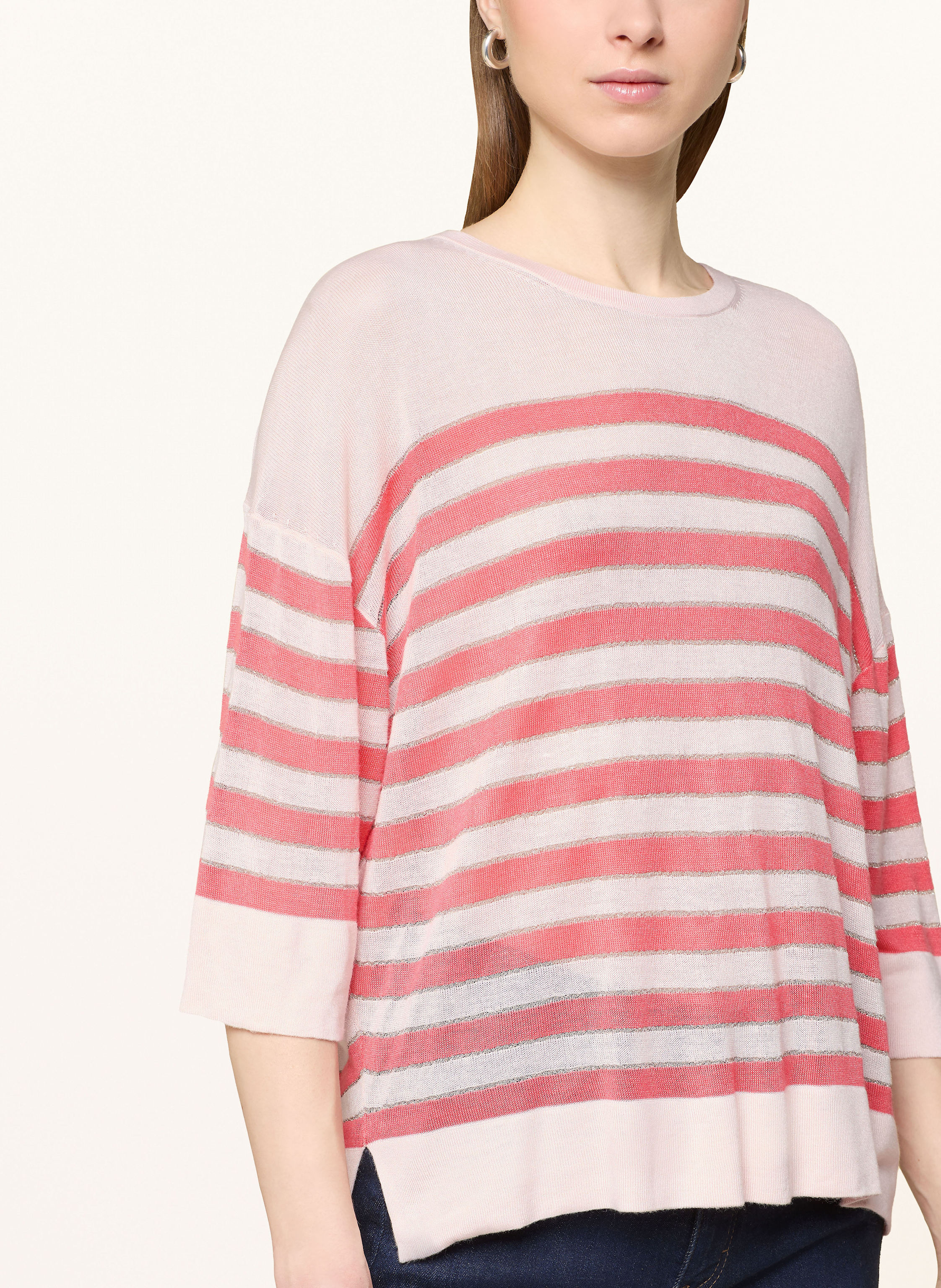 Thumbnail - Comma Pullover Mit 3/4-Arm rosa