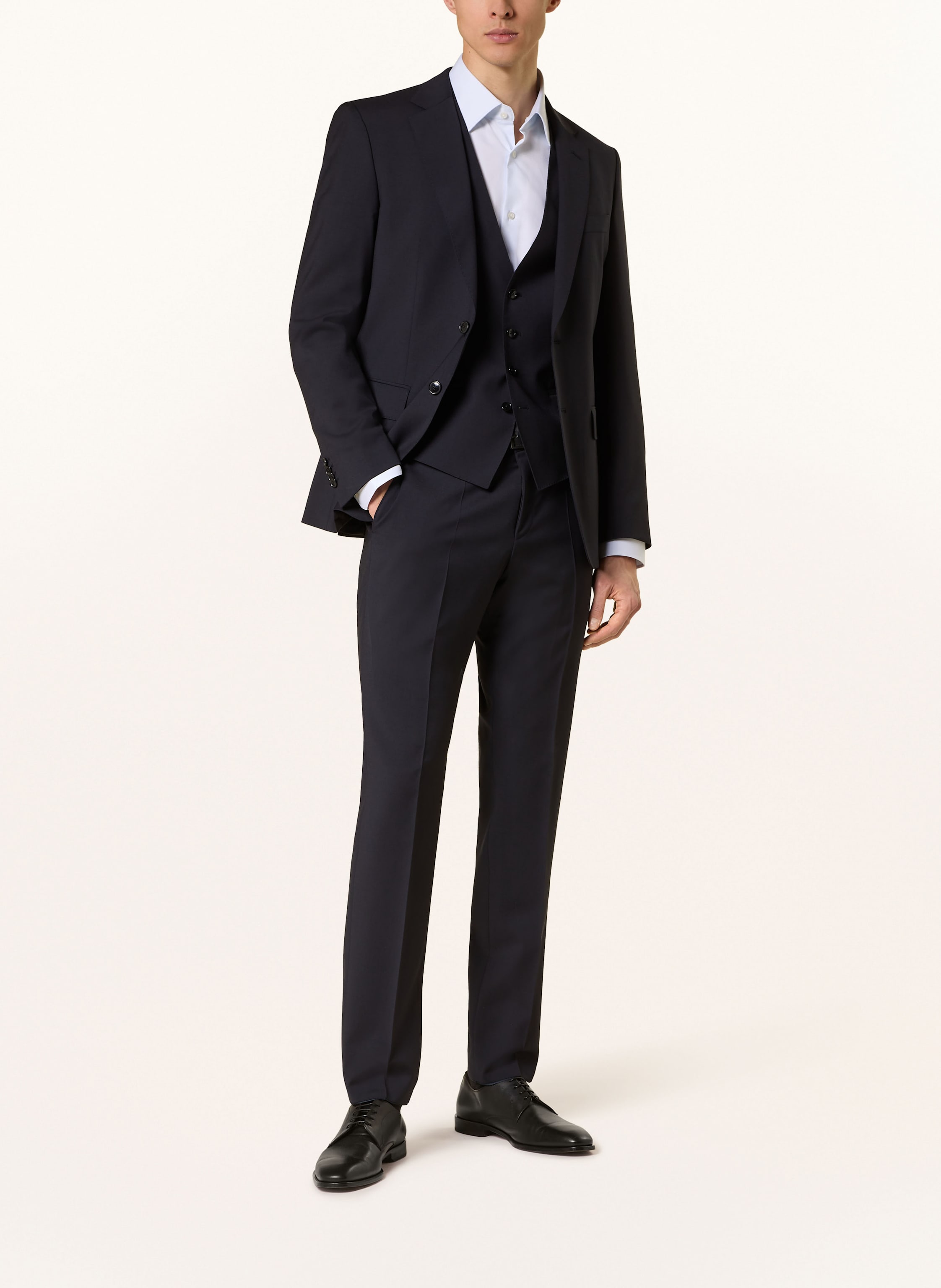 Thumbnail - Boss Anzugweste Huge Slim Fit blau