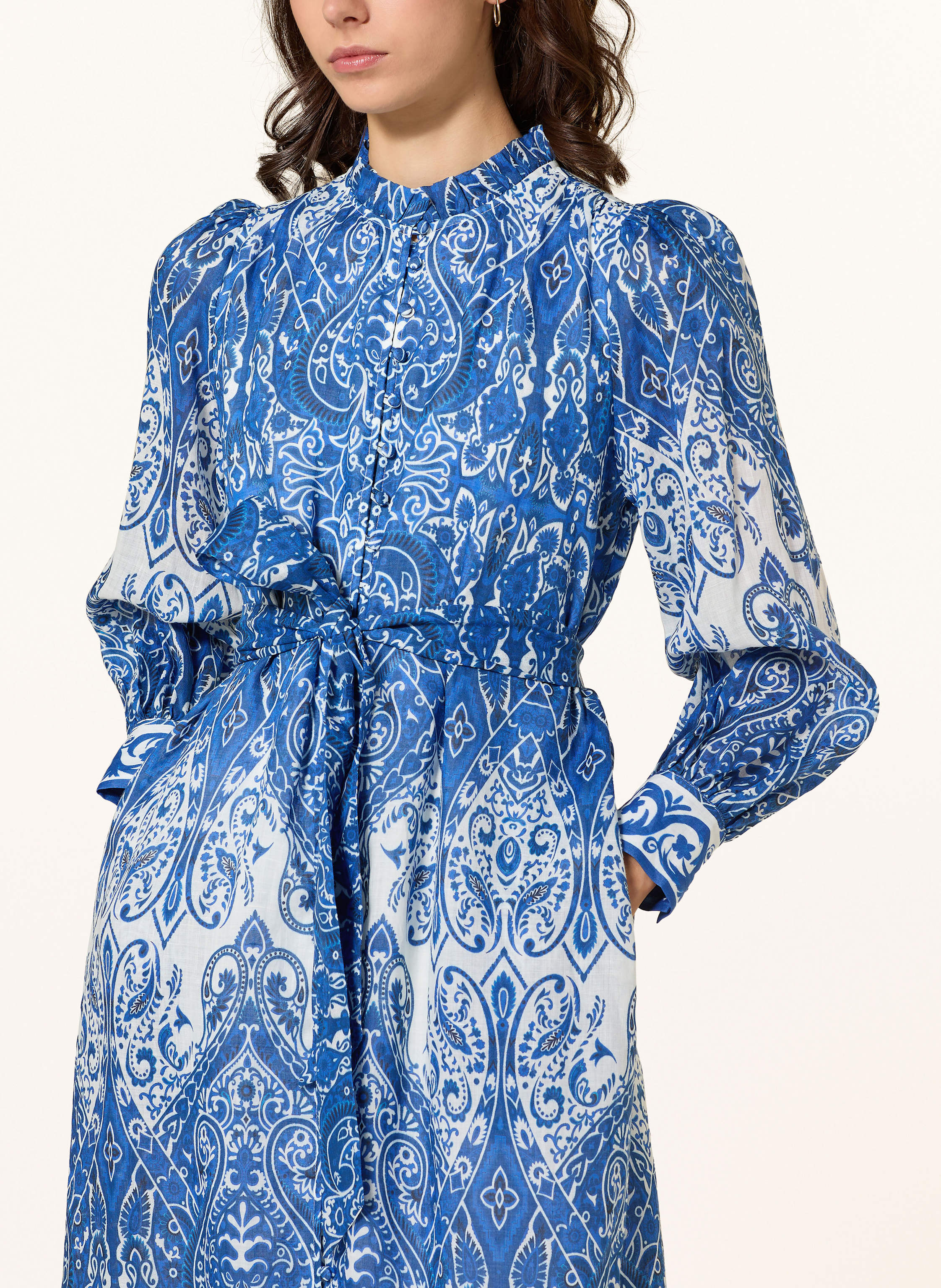 Thumbnail - Mrs & Hugs Kleid Mit Rüschen blau