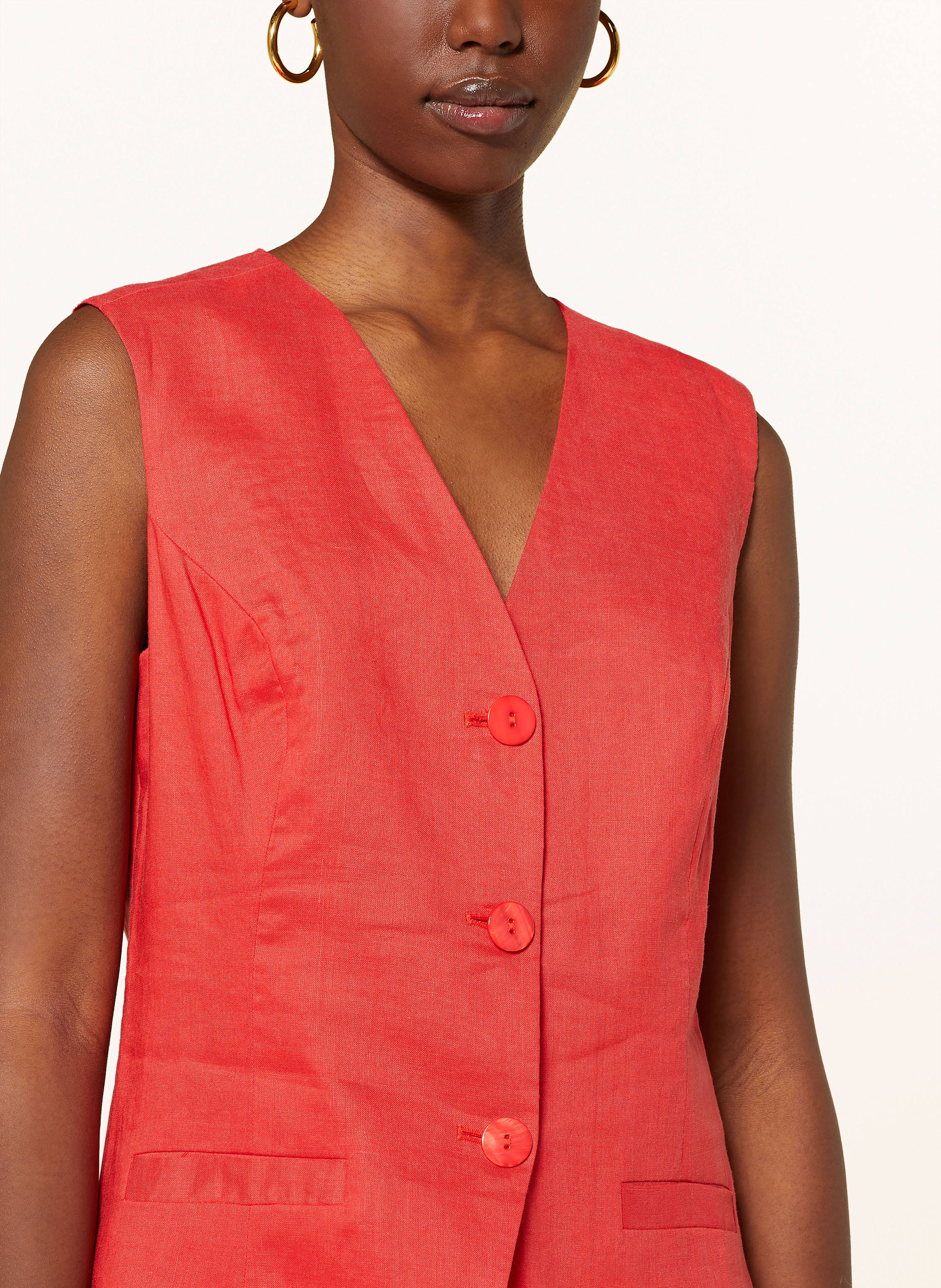 Thumbnail - Mrs & Hugs Blazerweste rot