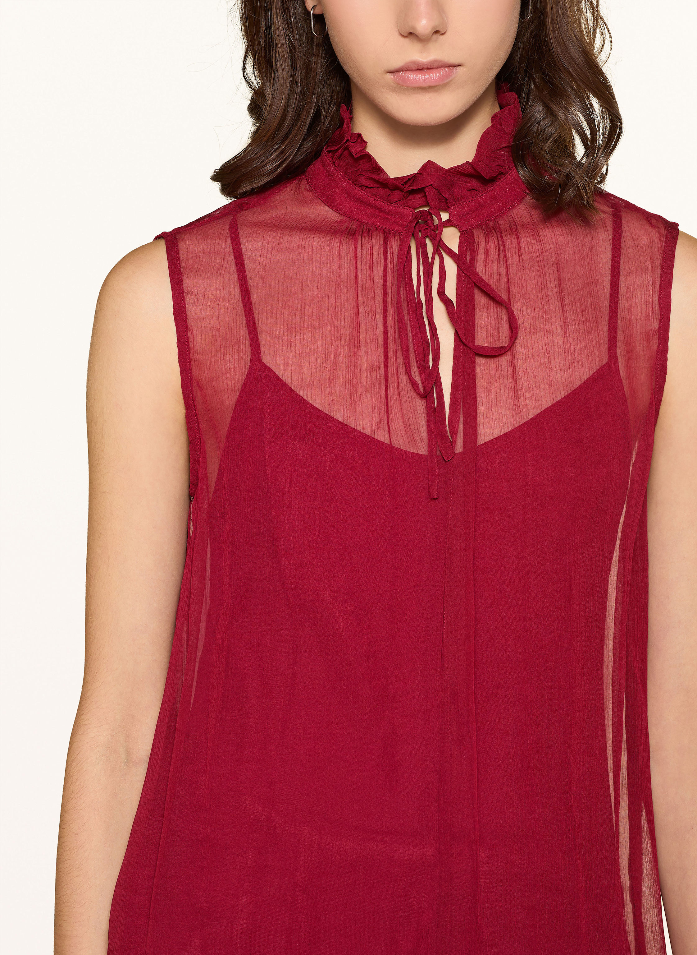 Thumbnail - Mrs & Hugs Top Mit Rüschen rot