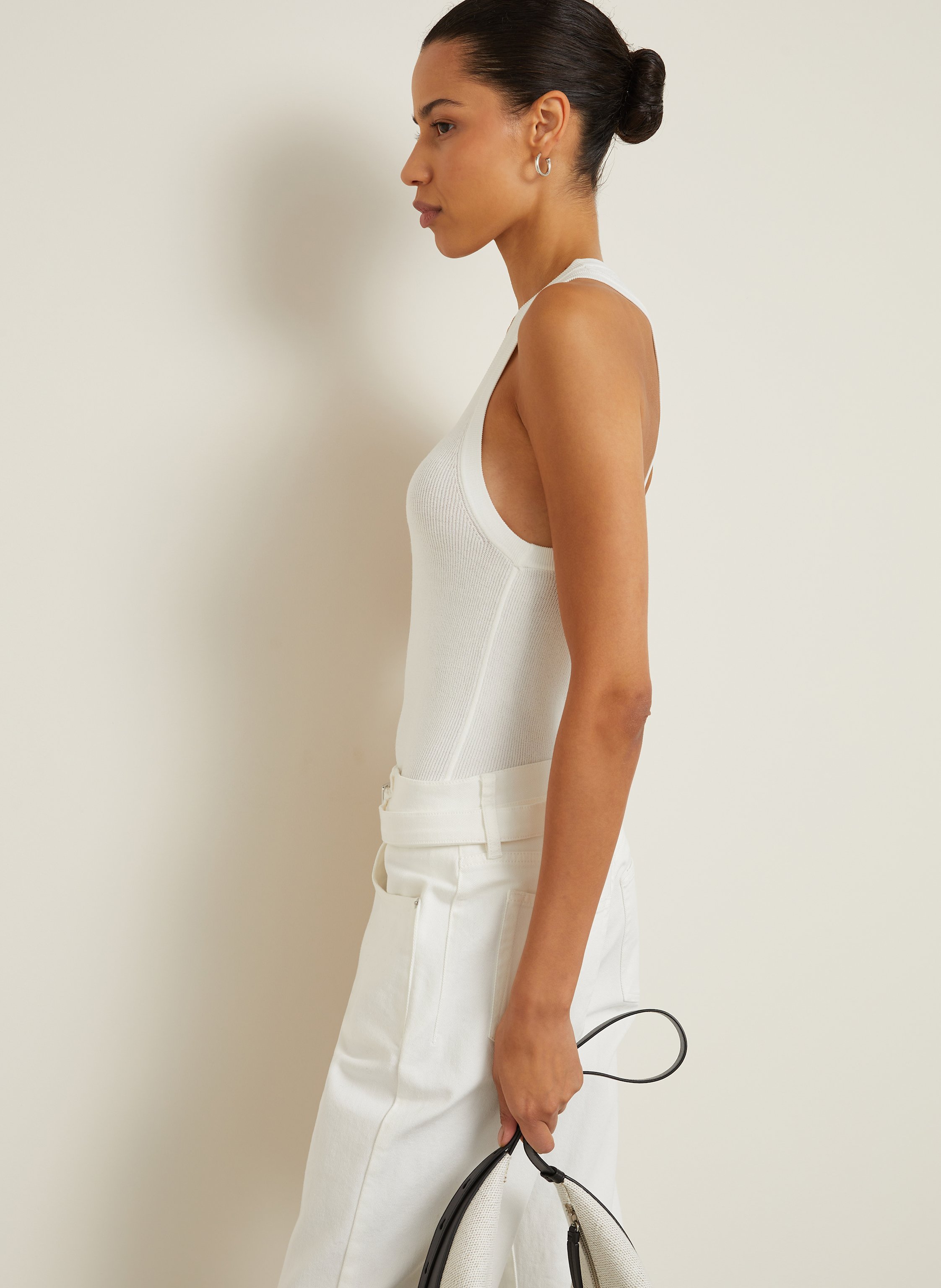 Thumbnail - Proenza Schouler Strick-Top Roberts weiss