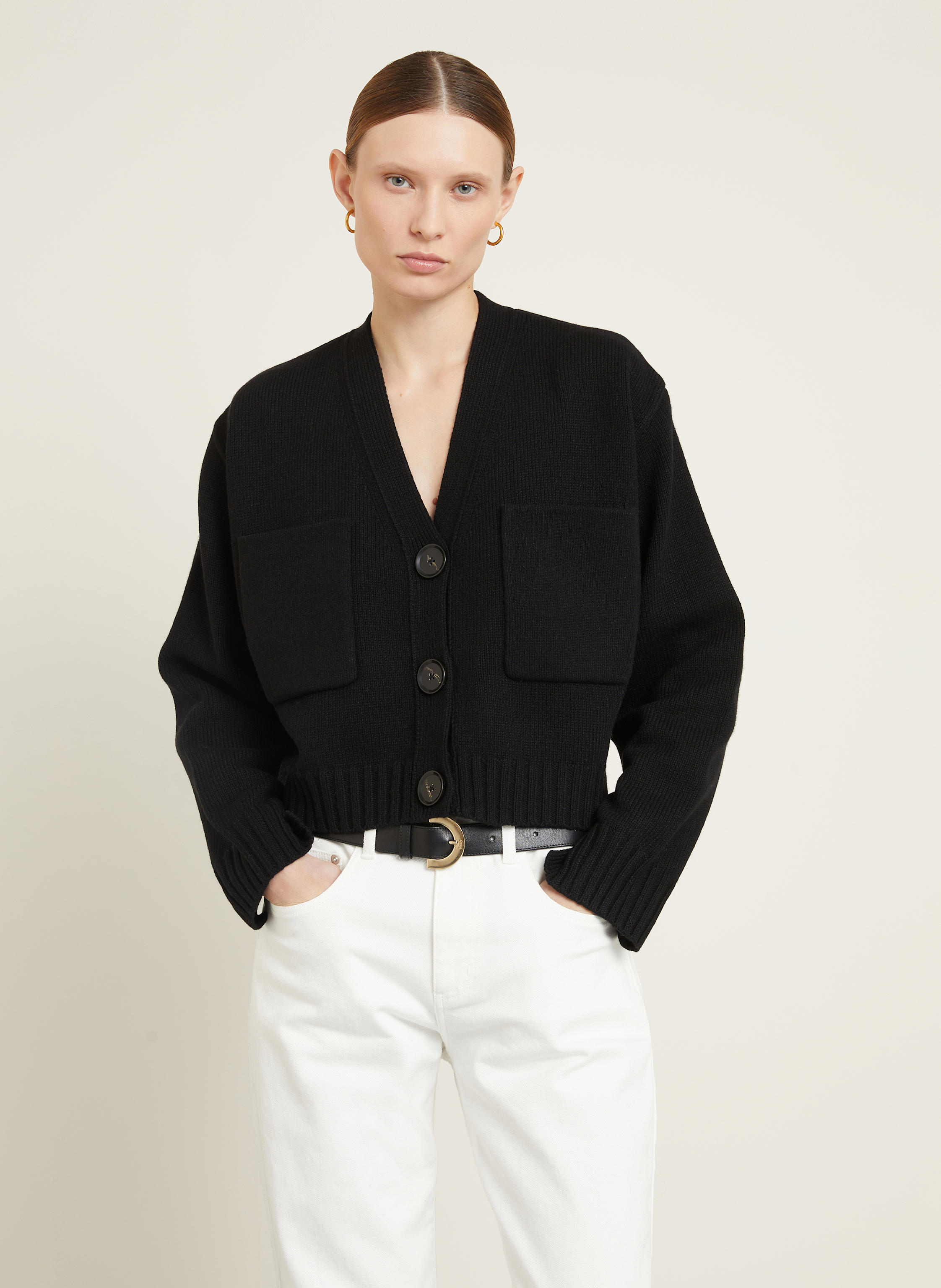 Thumbnail - Proenza Schouler Strickjacke Sofia Aus Cashmere schwarz