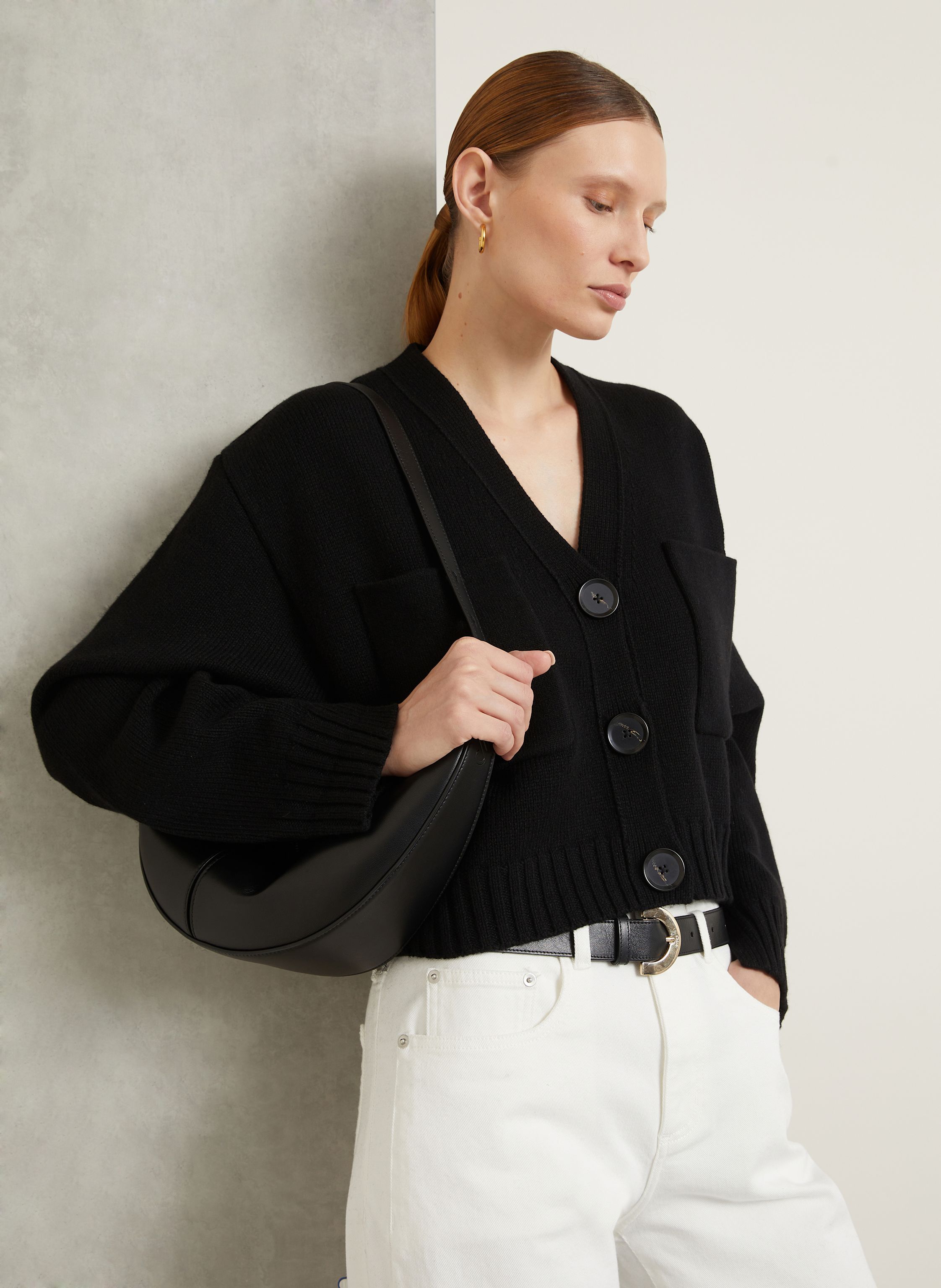 Thumbnail - Proenza Schouler Strickjacke Sofia Aus Cashmere schwarz