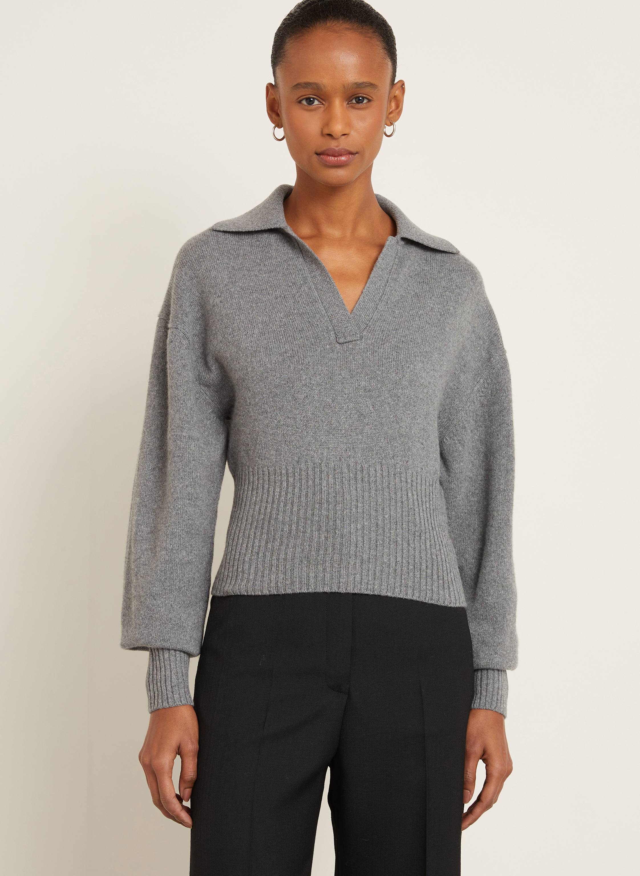 Thumbnail - Proenza Schouler Cashmere-Pullover Jeanne grau