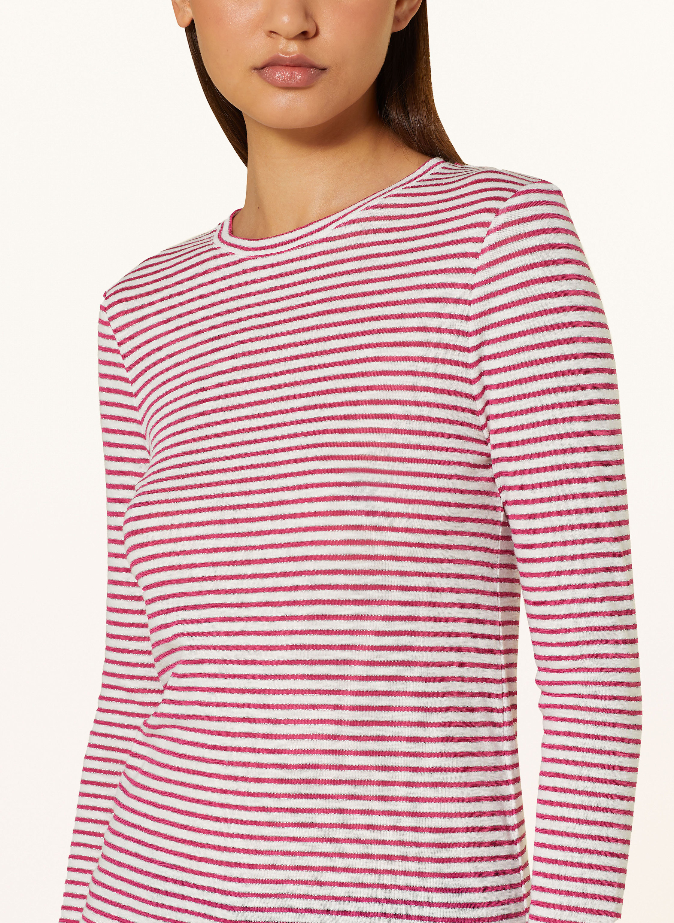 Thumbnail - Rich & Royal Longsleeve Mit Glitzergarn pink