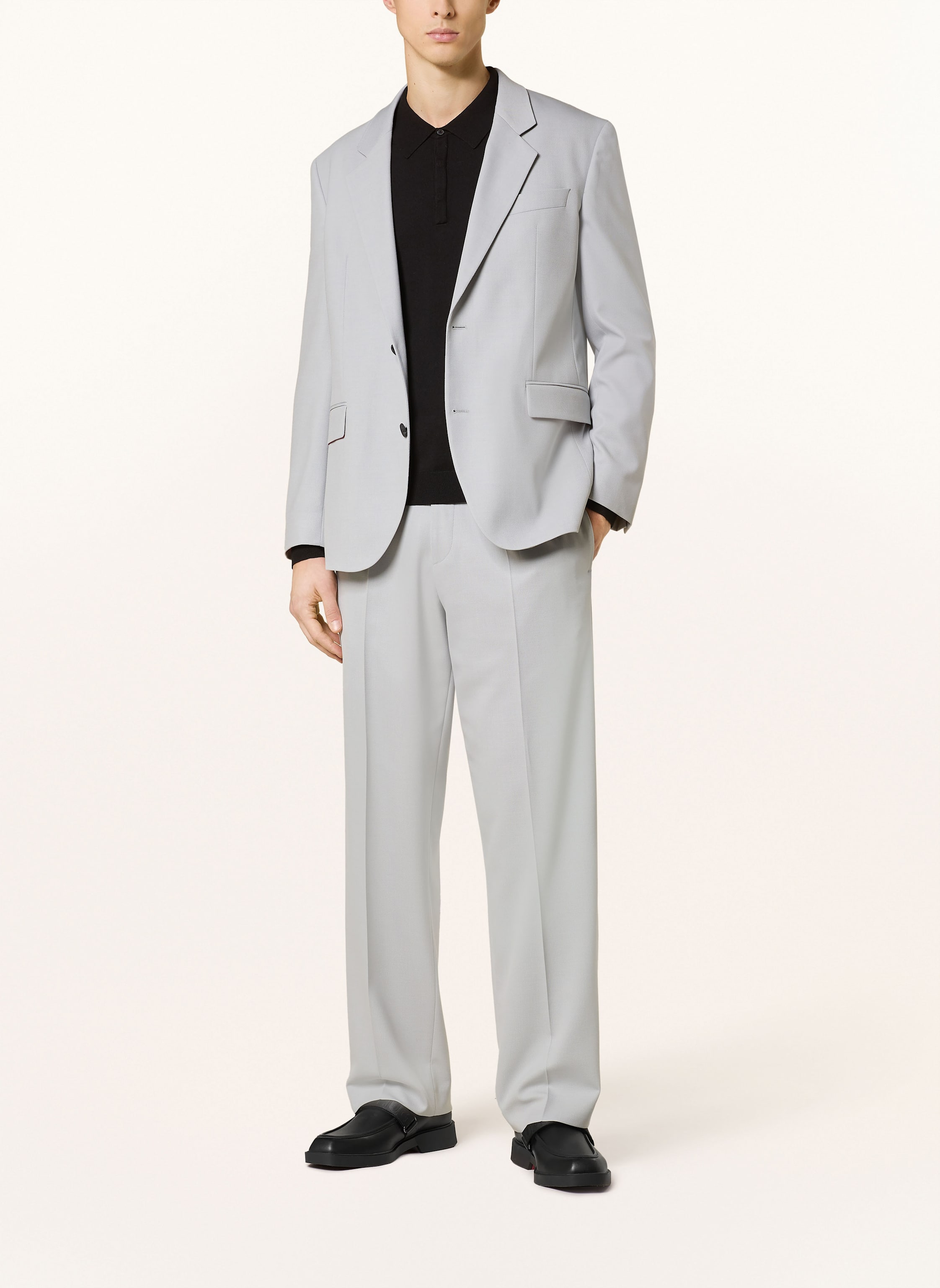 Thumbnail - Hugo Strick-Poloshirt San Pippo Slim Fit schwarz