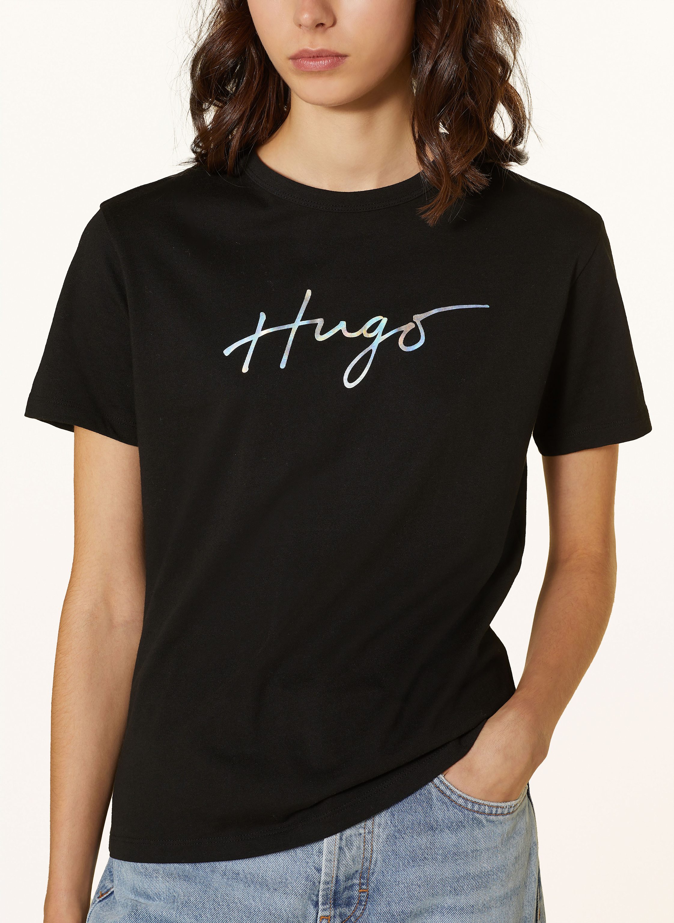 Thumbnail - Hugo T-Shirt Damacia schwarz