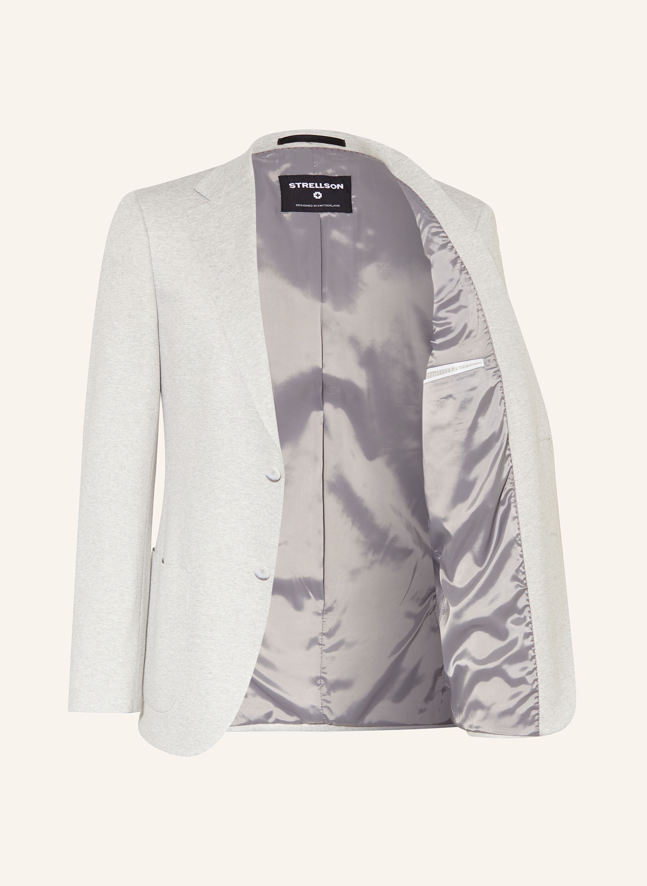 Thumbnail - Strellson Anzugsakko arndt3-J Slim Fit Aus Jersey grau