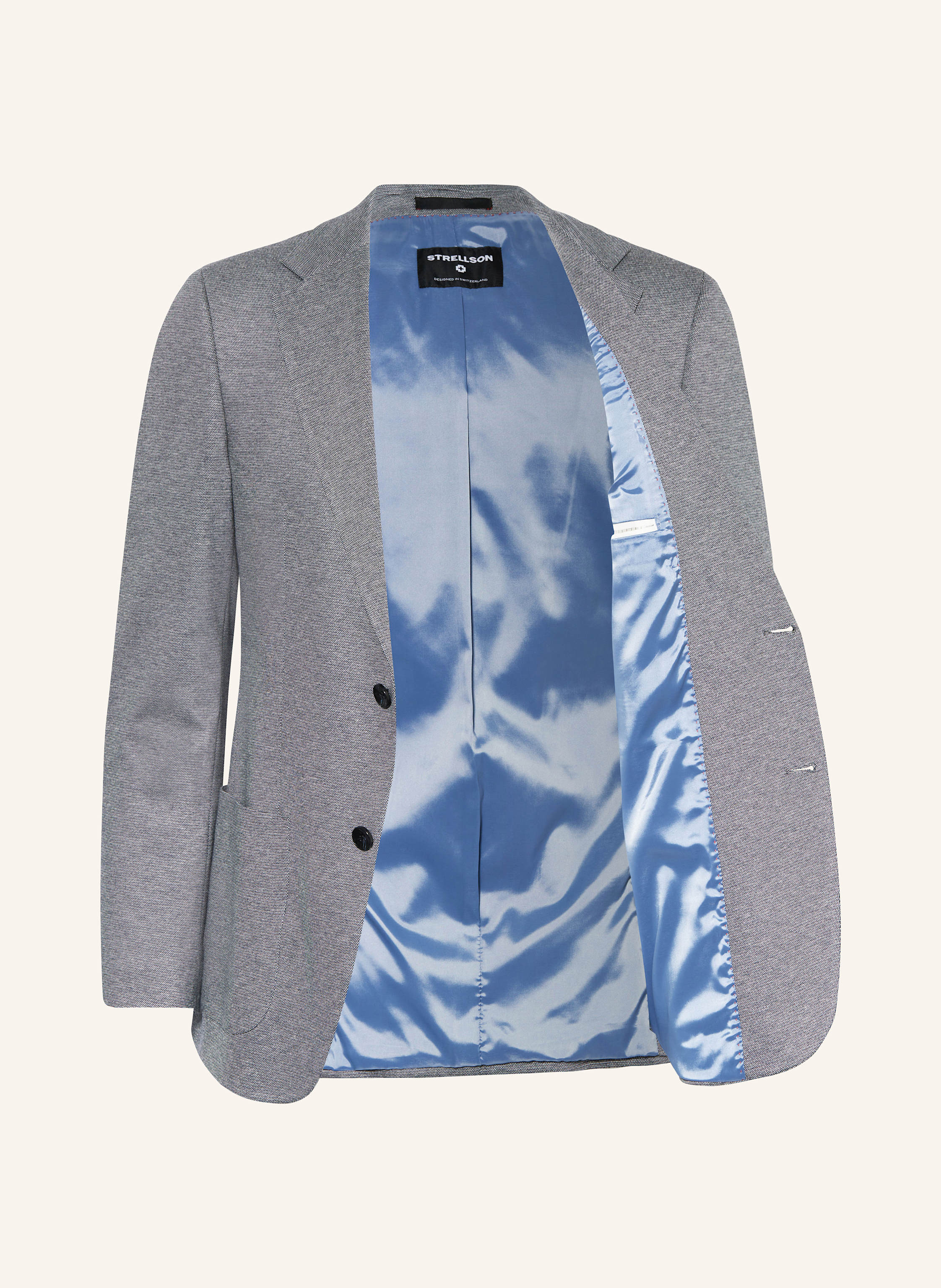 Thumbnail - Strellson Anzugsakko arndt3-J Slim Fit Aus Jersey blau