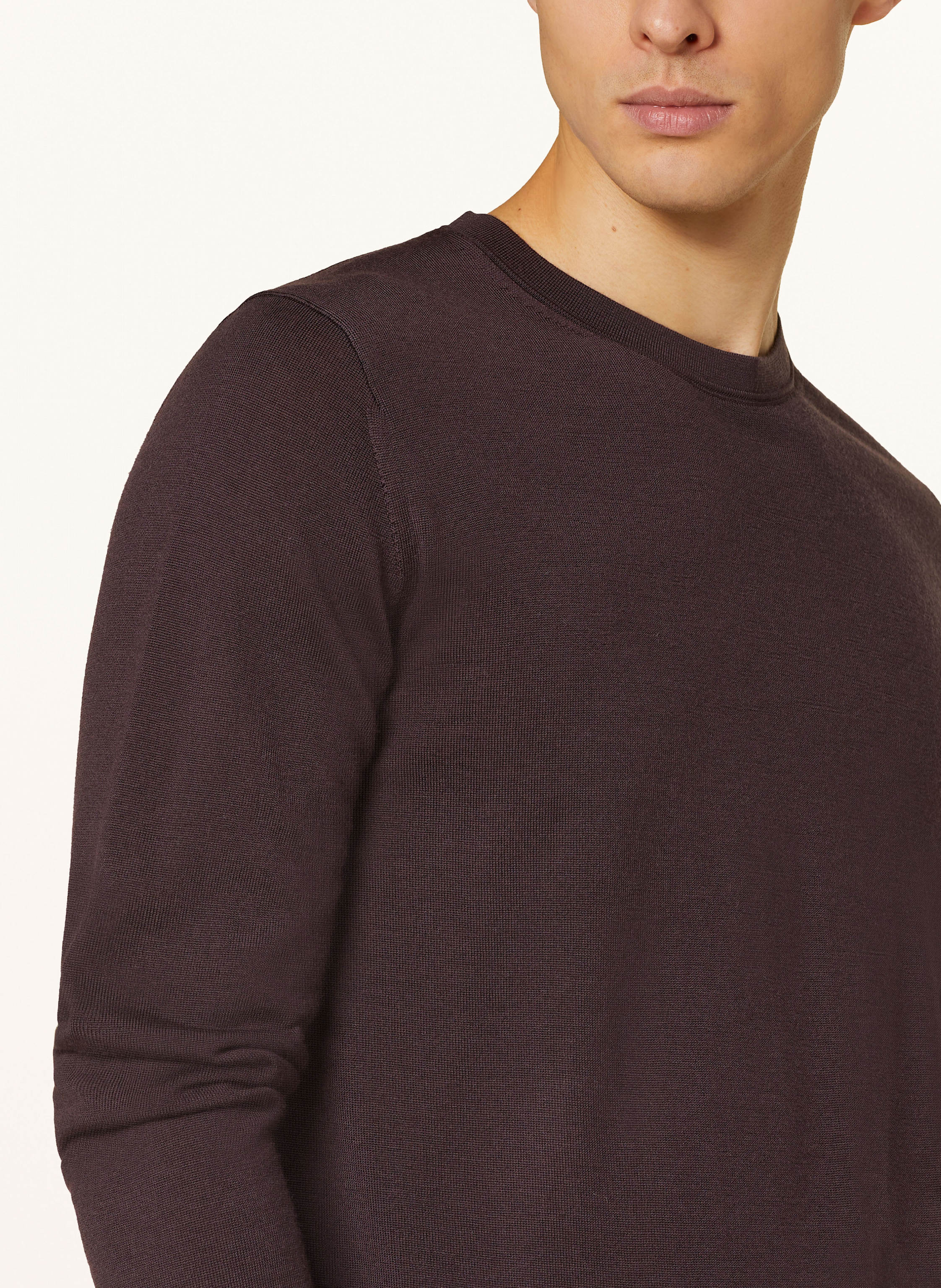 Thumbnail - Reiss Pullover Wessex Aus Merinowolle rot