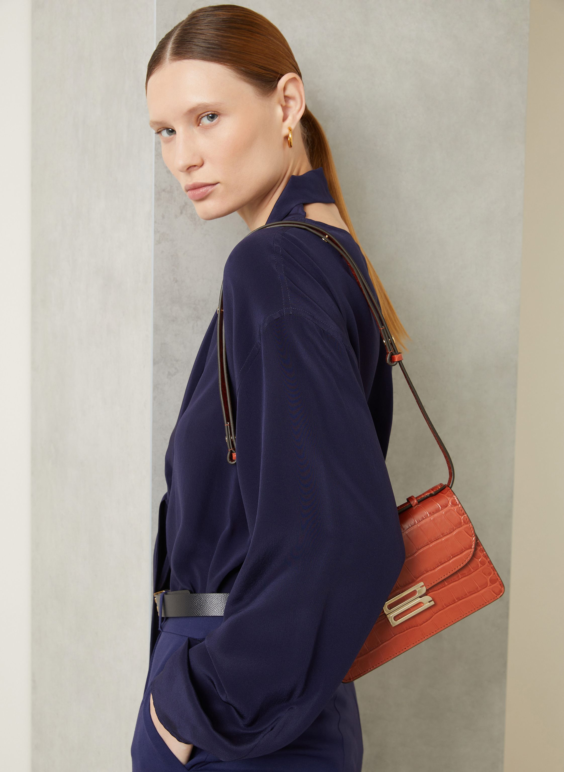 Thumbnail - Victoria Beckham Umhängetasche Dorian Mini braun