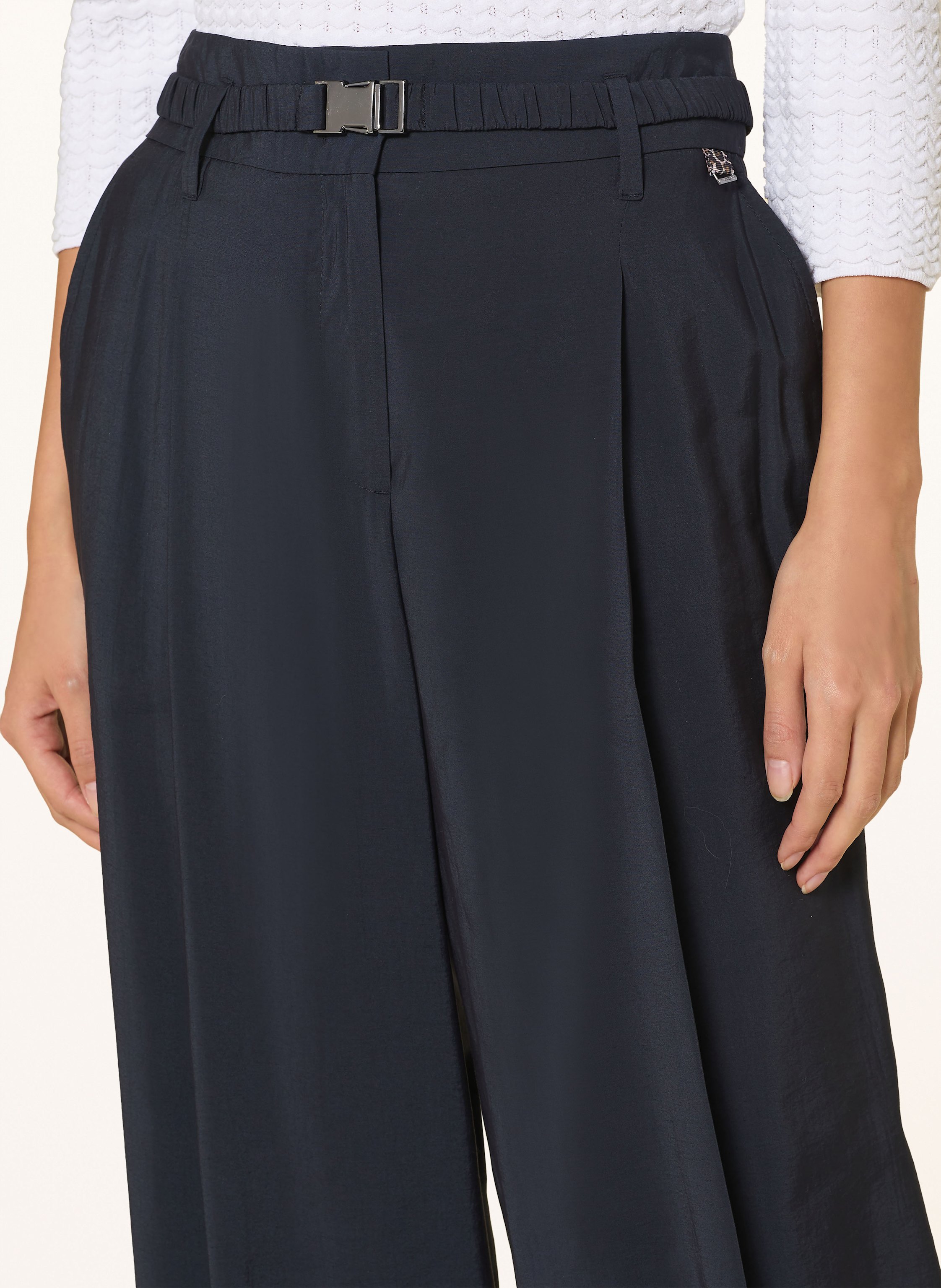 Thumbnail - Marc Cain Paperbag-Hose Wichita blau