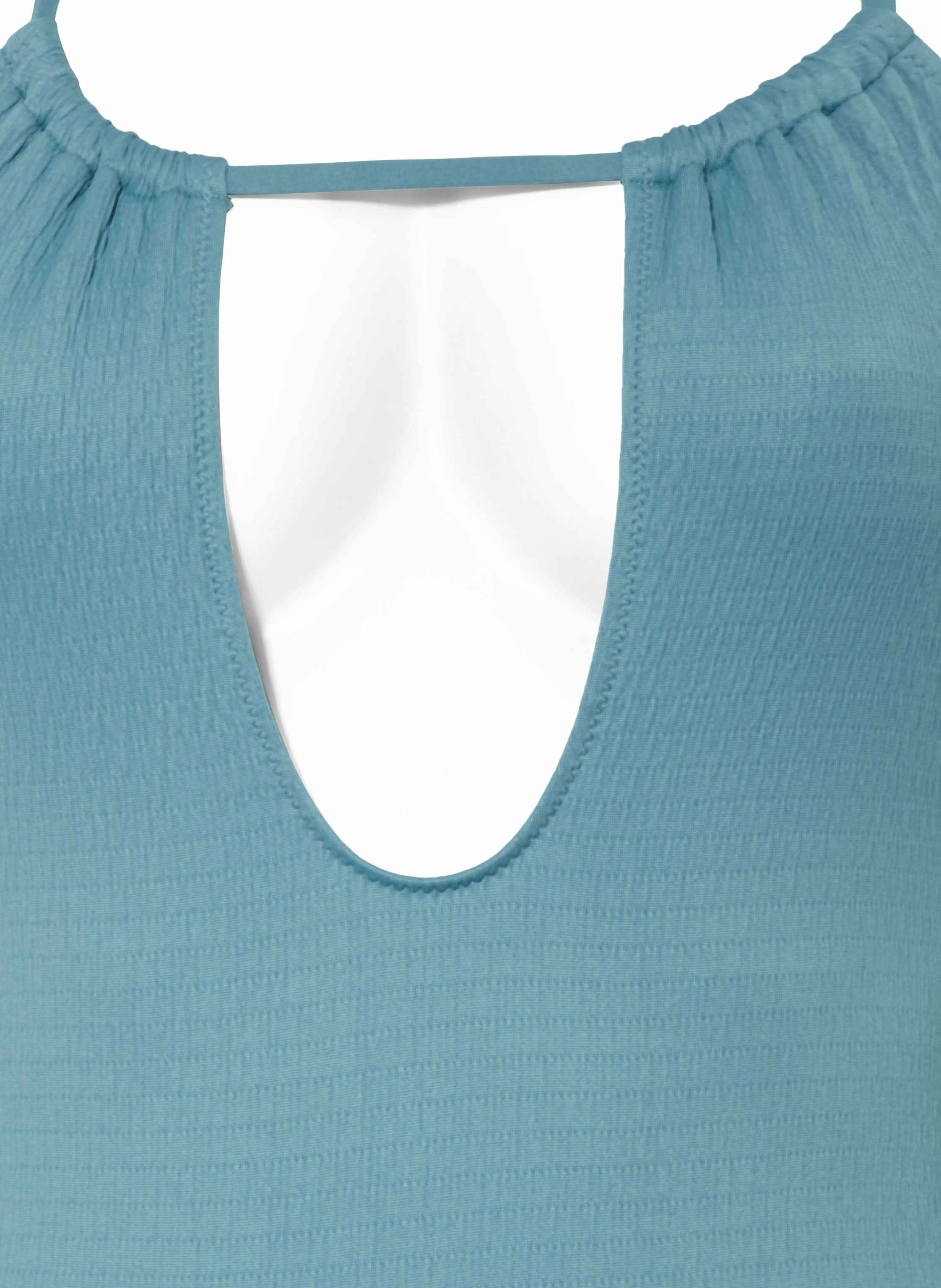 Thumbnail - Calvin Klein Set: Neckholder-Badeanzug Und Harrgummi blau