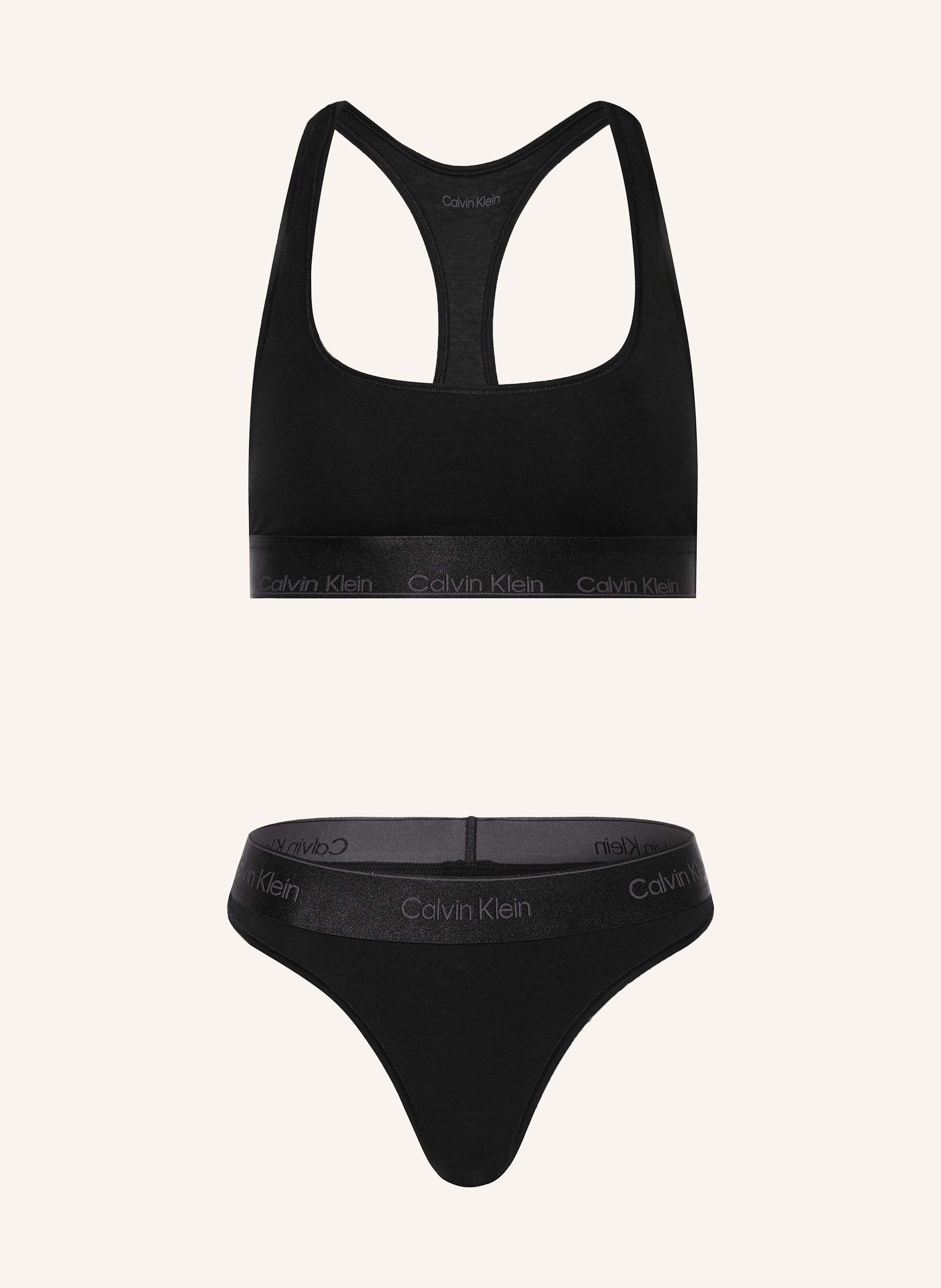 Black bralette calvin klein discount