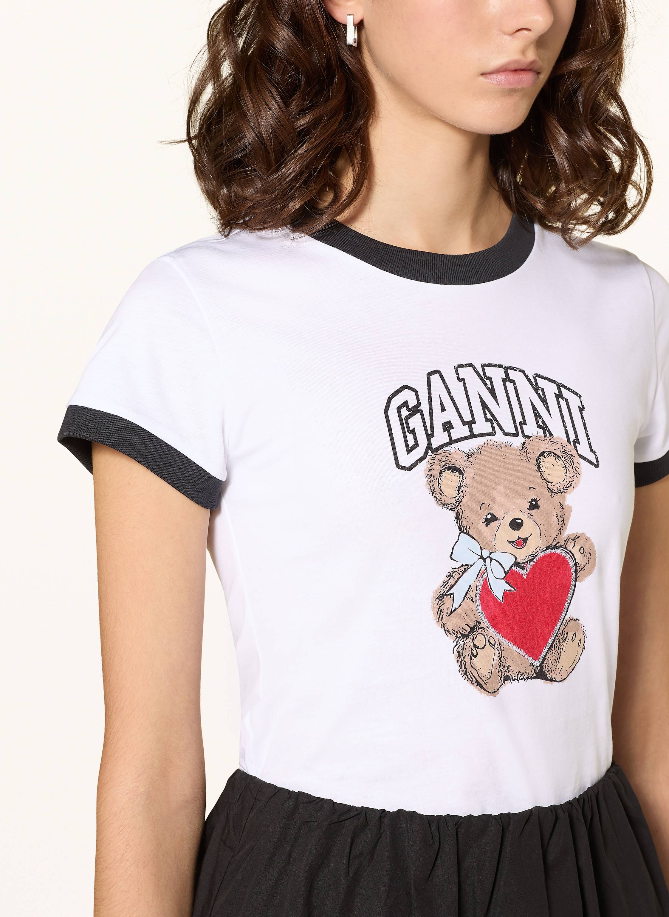 Thumbnail - Ganni T-Shirt weiss