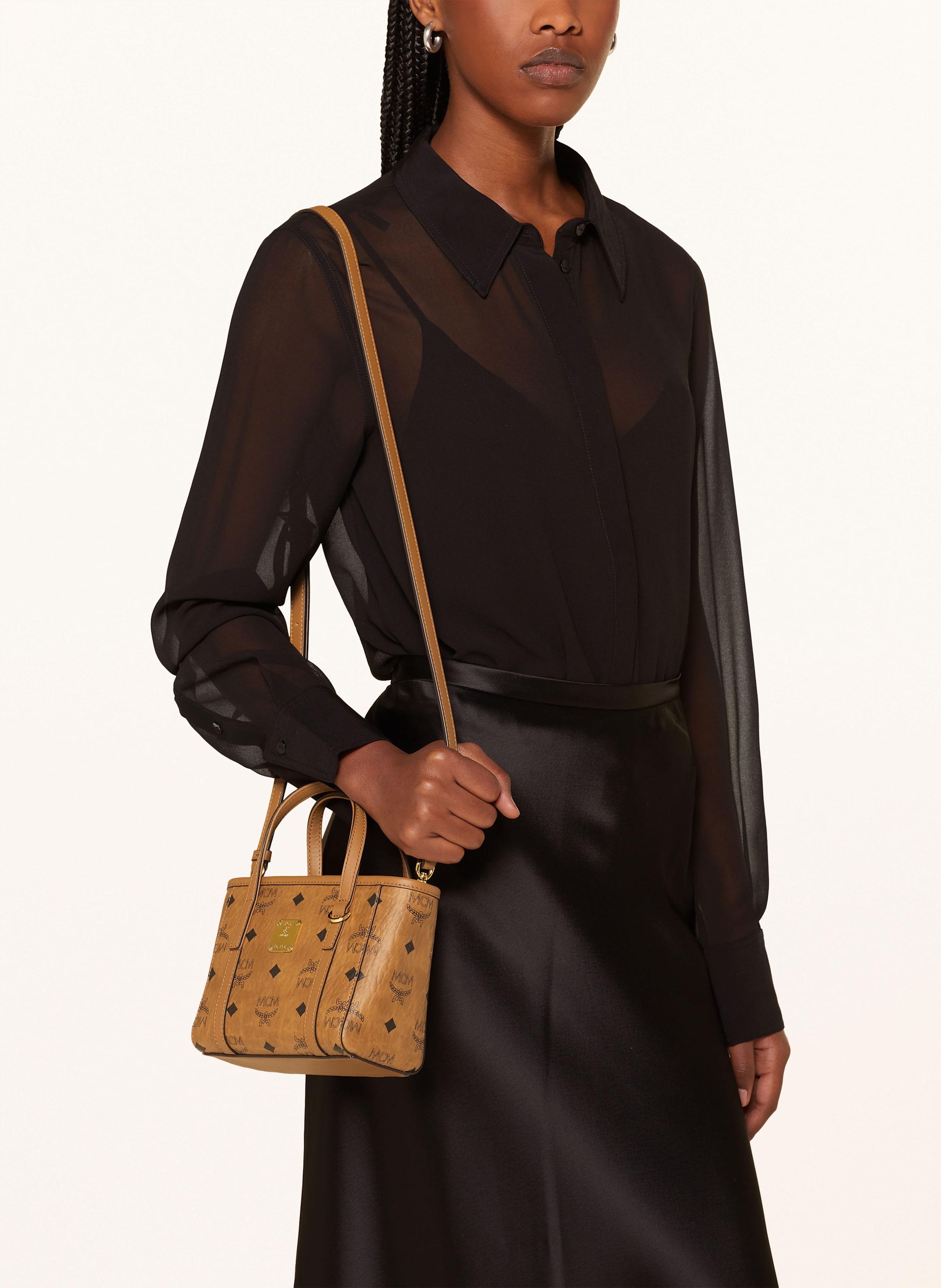Mcm Handtasche Toni Vi braun – Bild 2