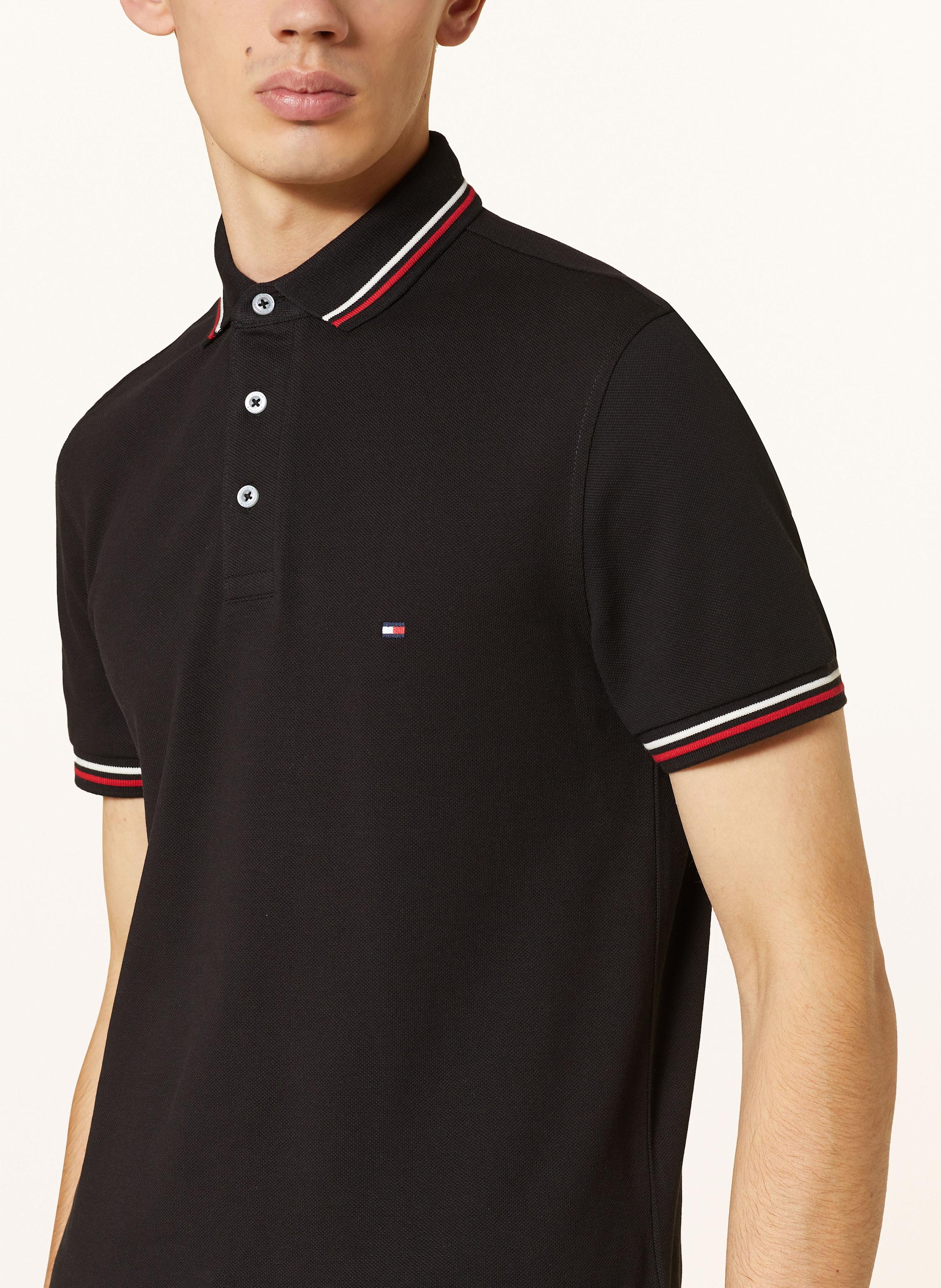 Thumbnail - Tommy Hilfiger Pique-Poloshirt Tipped Slim Fit schwarz