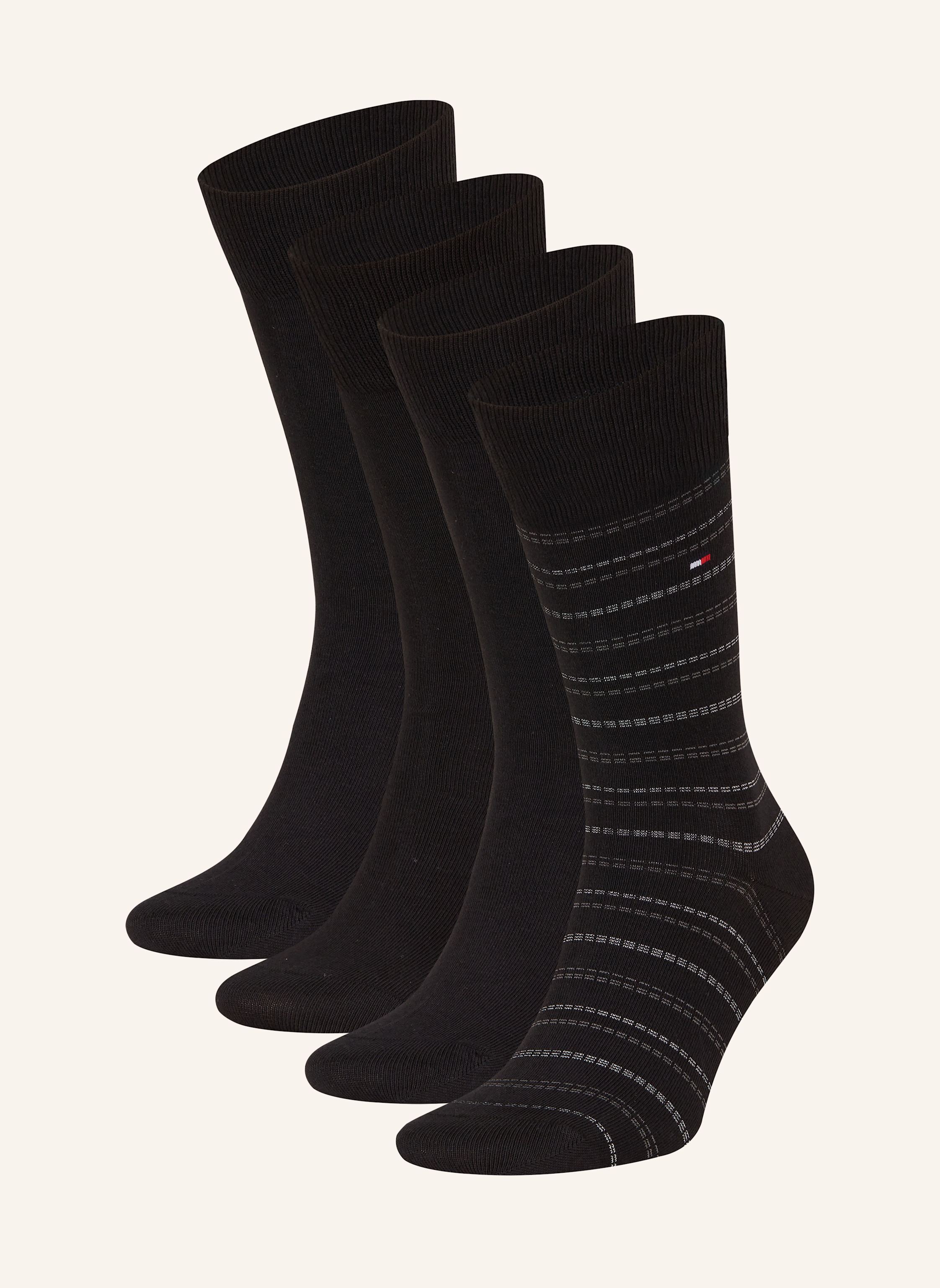TOMMY HILFIGER Lot de chaussettes avec coffret cadeau en 002 black